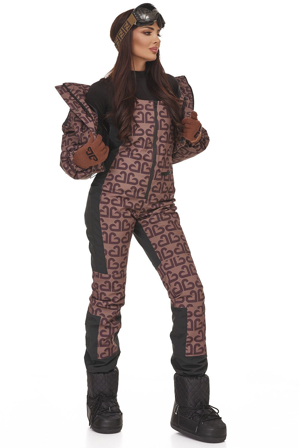 Senileda Bogas Casual Brown Ski Suit