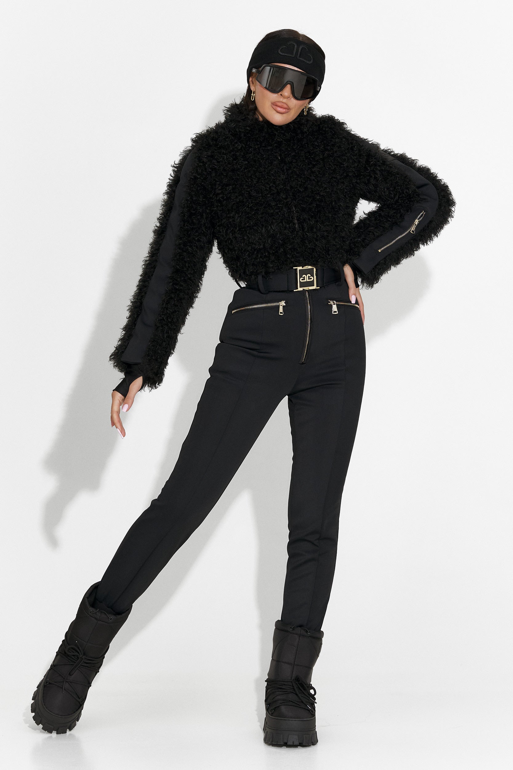 Salopeta ski casual neagra Alycia Bogas