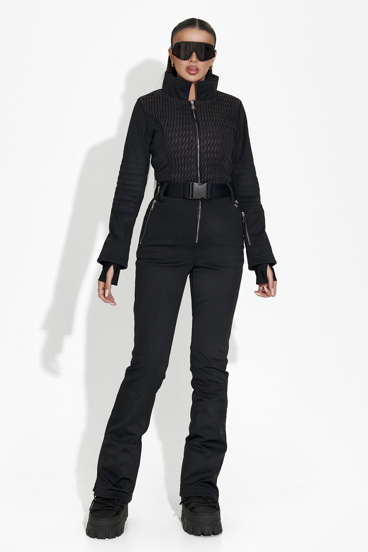 Salopeta ski casual neagra Maisha Bogas, imaginea 3 din 21