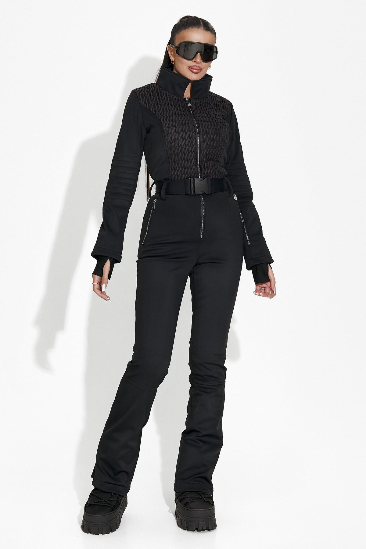 Salopeta ski casual neagra Maisha Bogas, imaginea 6 din 21