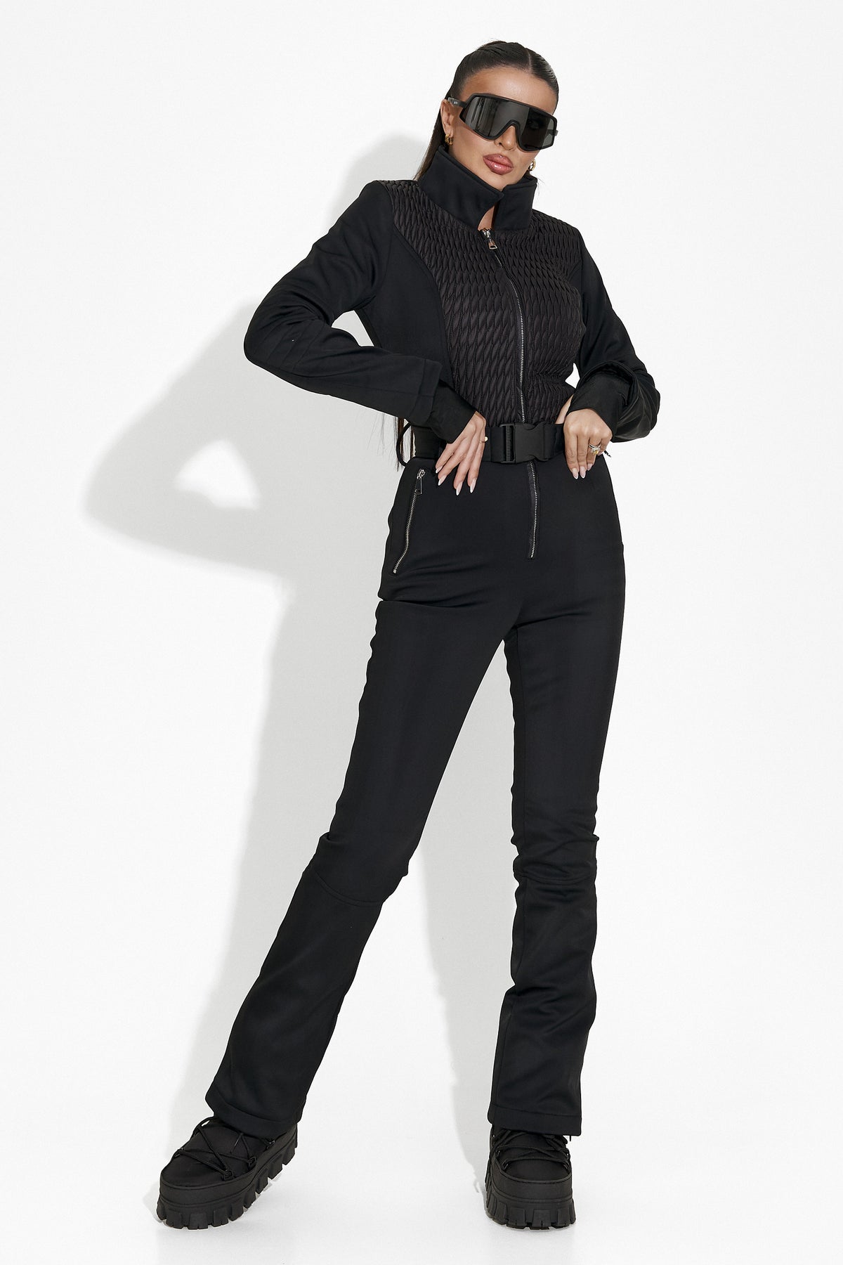 Salopeta ski casual neagra Maisha Bogas, imaginea 8 din 21