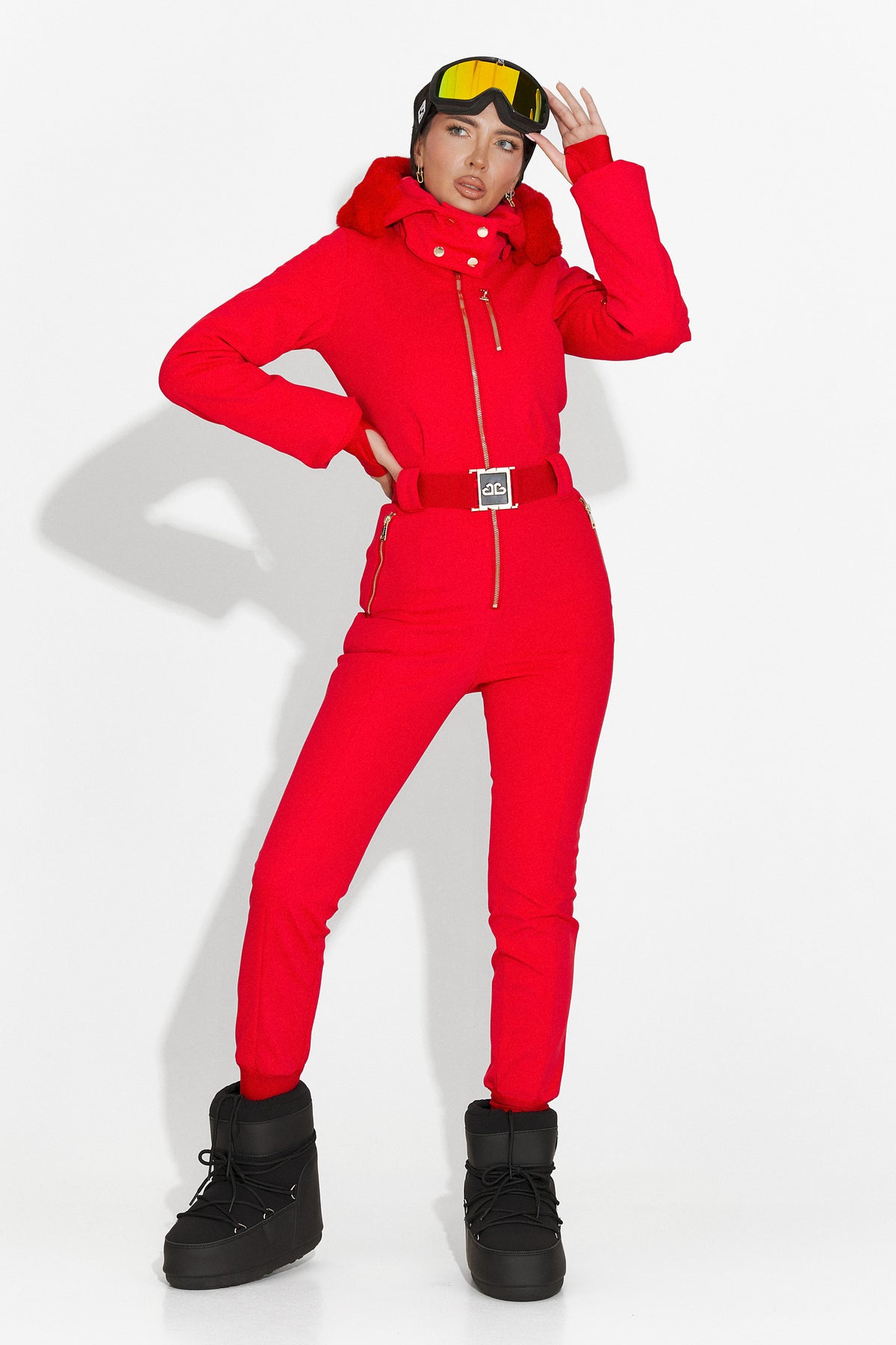 Salopeta ski casual rosie Frosina Bogas, imaginea 7 din 12
