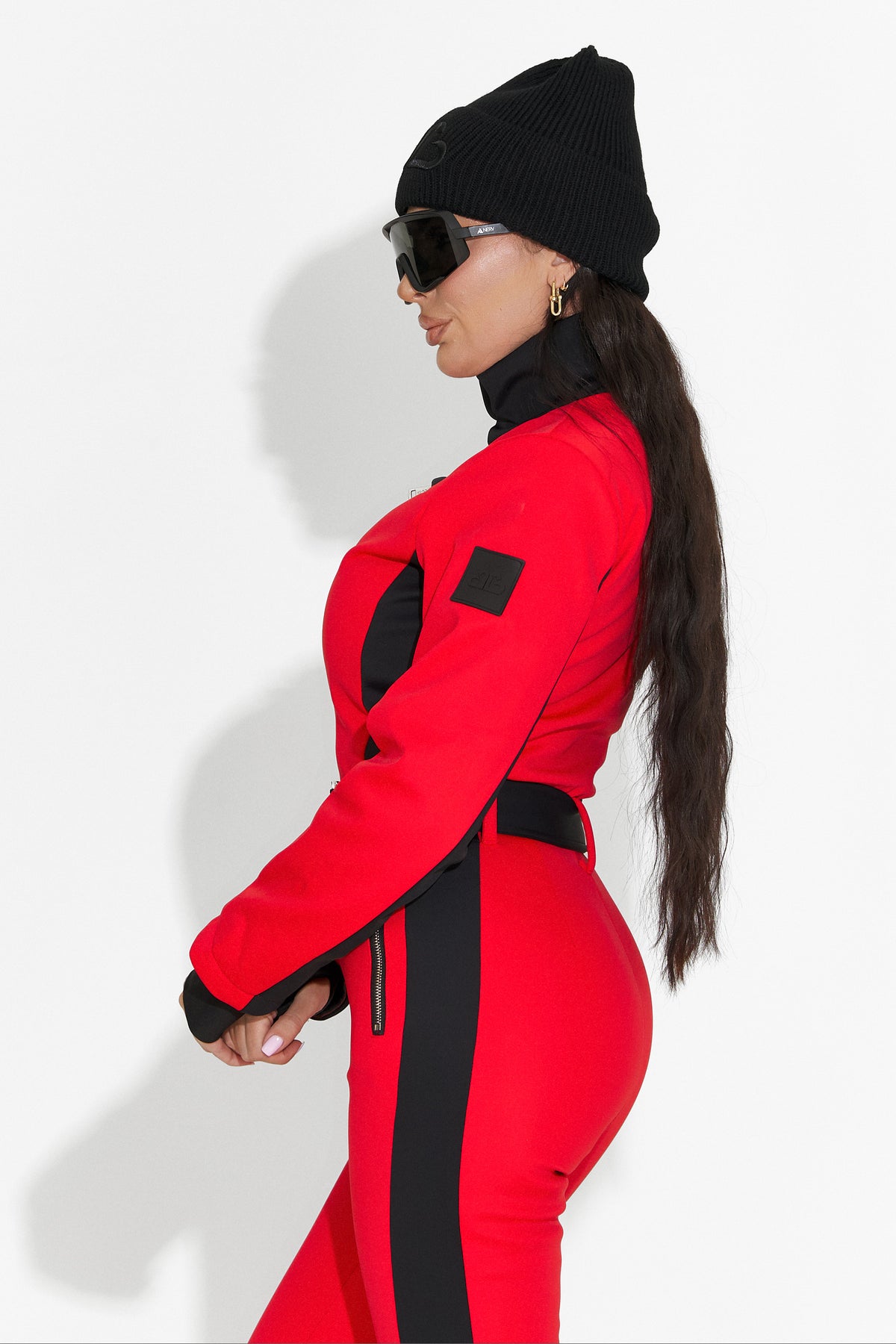 Salopeta ski casual rosie Oliviene Bogas, imaginea 6 din 14