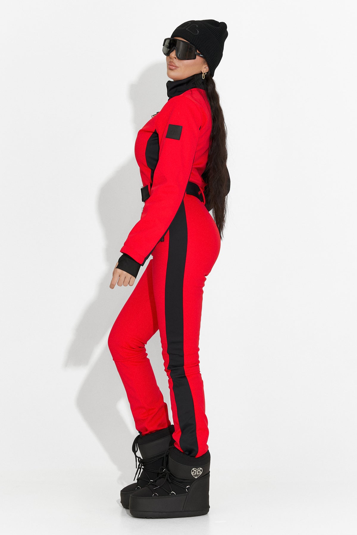 Salopeta ski casual rosie Oliviene Bogas, imaginea 13 din 14