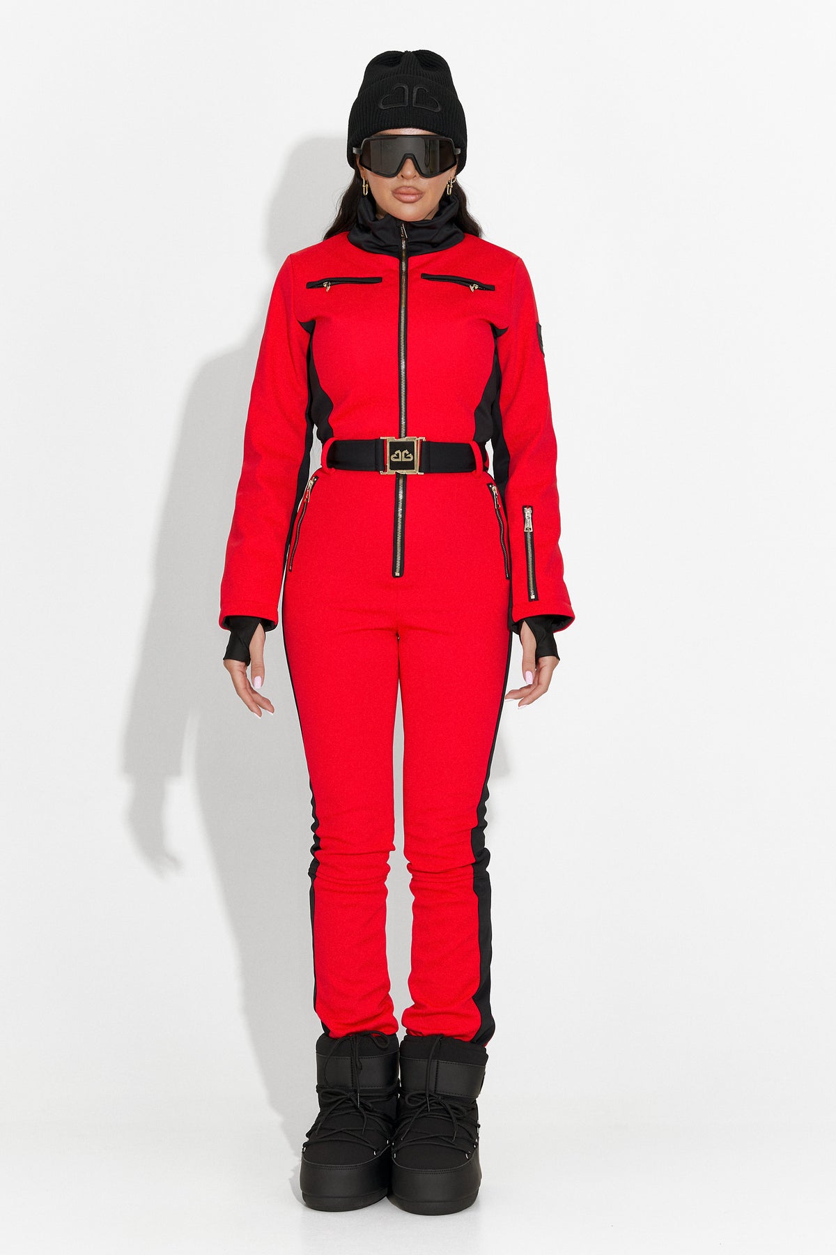 Salopeta ski casual rosie Oliviene Bogas, imaginea 7 din 14
