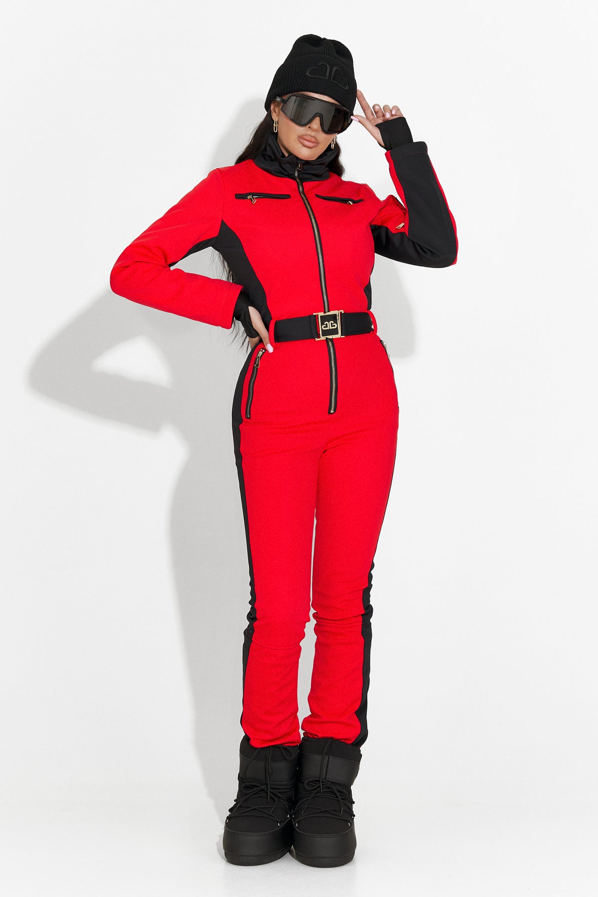 Salopeta ski casual rosie Oliviene Bogas, imaginea 9 din 14