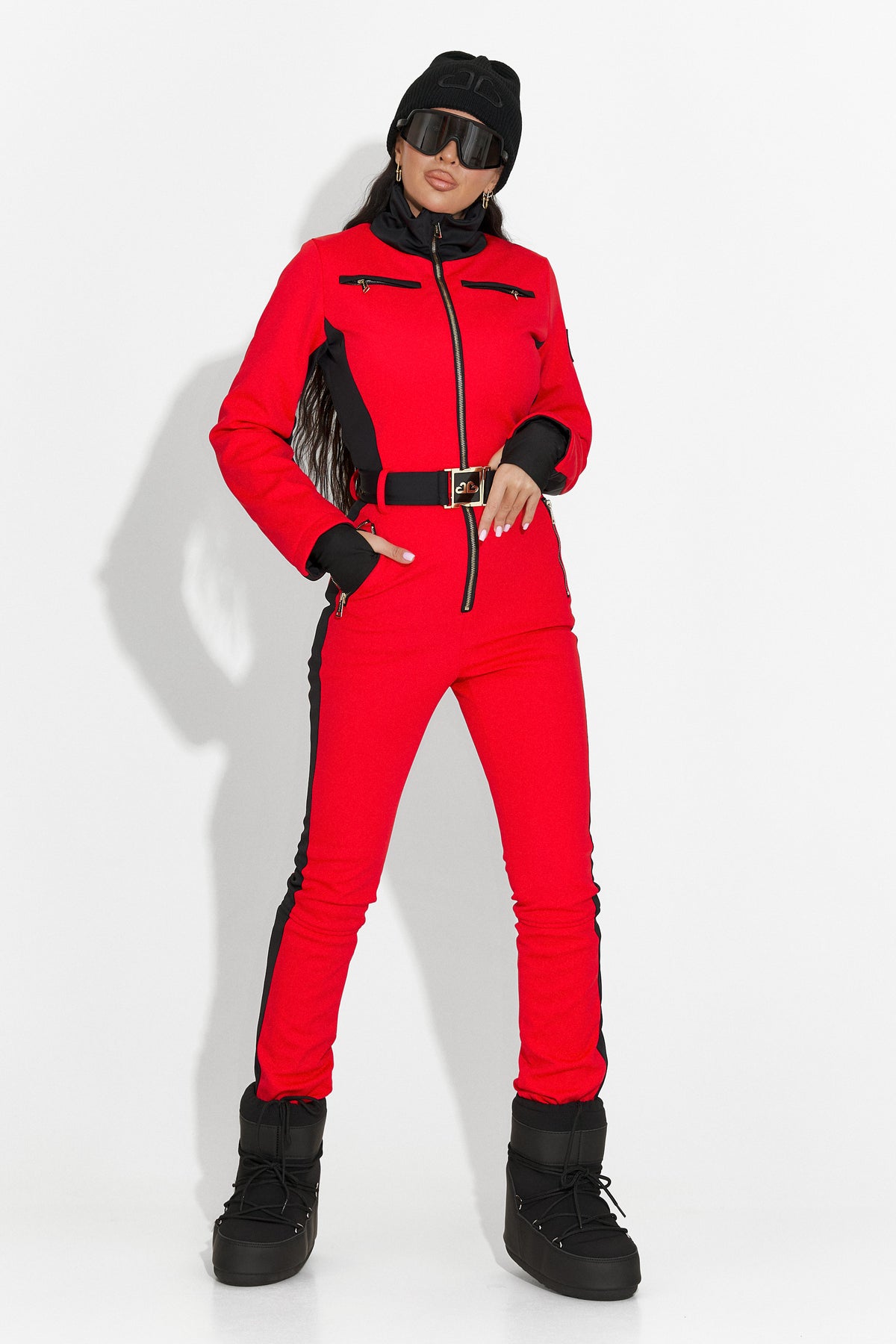 Salopeta ski casual rosie Oliviene Bogas, imaginea 11 din 14