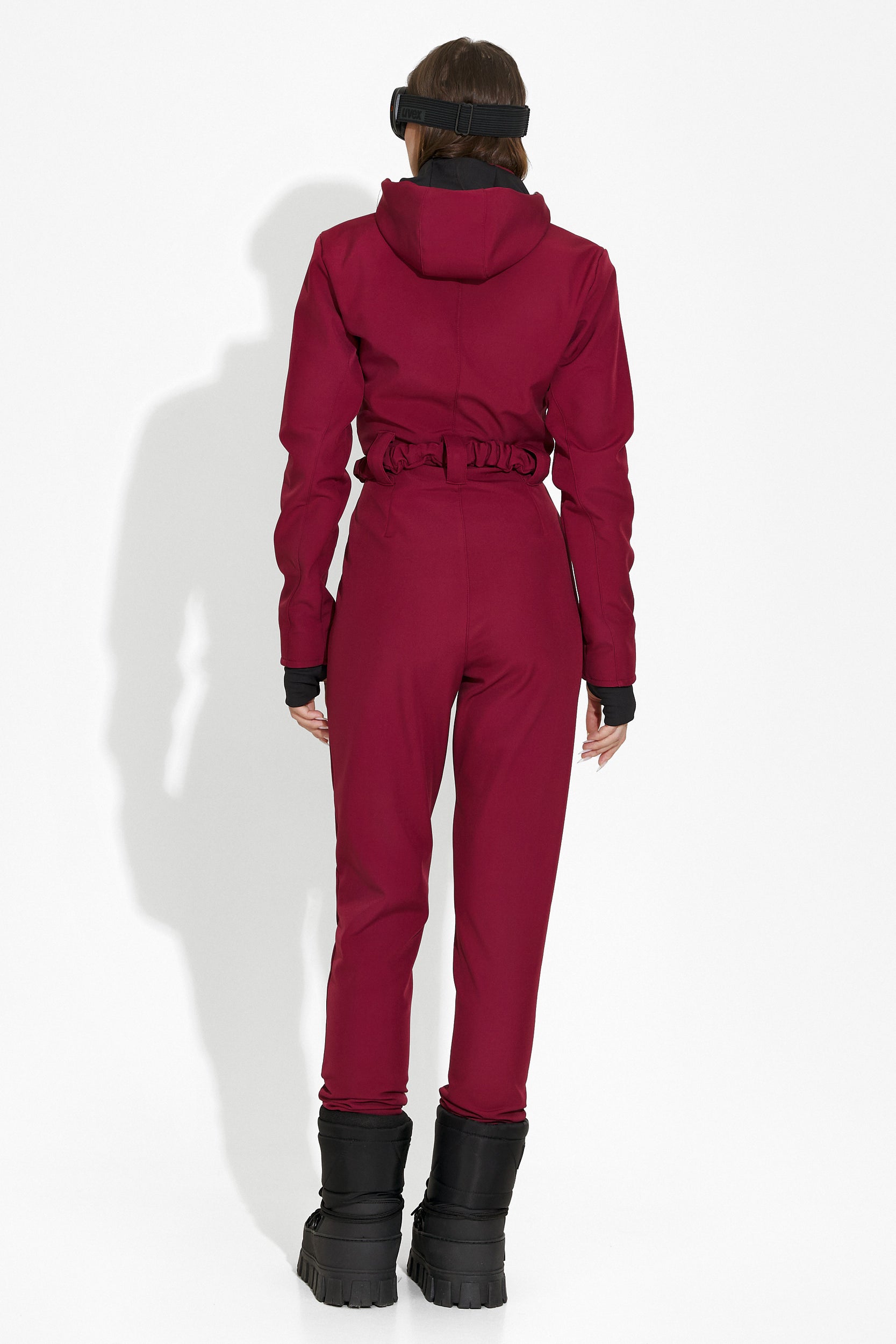 Casual burgundy ski jumpsuit Anodys Bogas