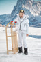 Abenia Bogas White Ski Jumpsuit for Kids