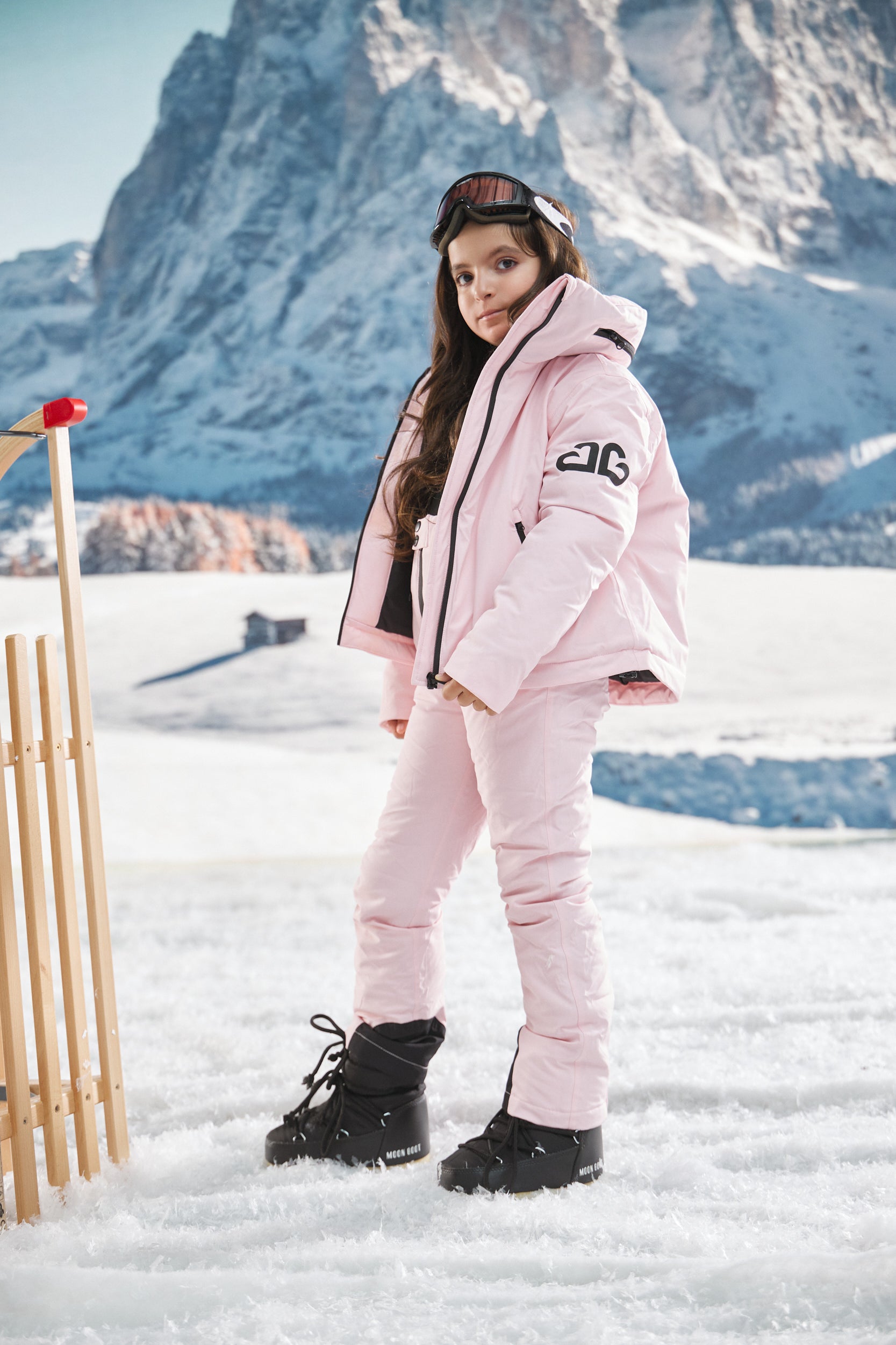 Pink Abenia Bogas Ski Overalls for Kids