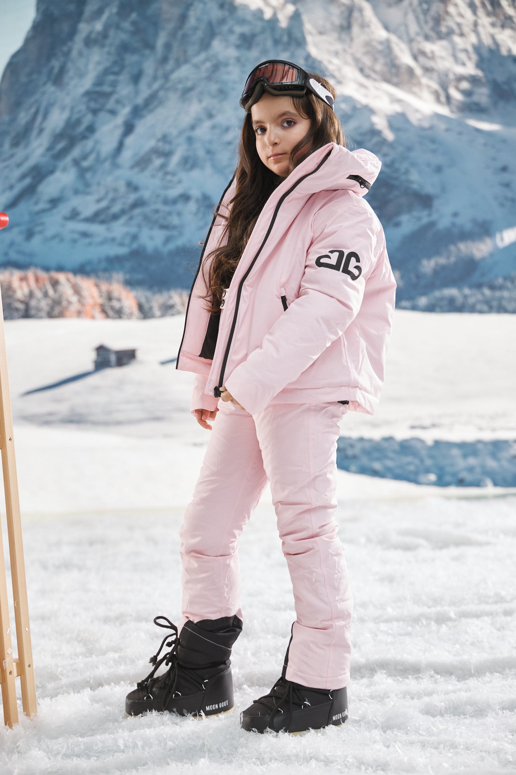 Pink Abenia Bogas Ski Overalls for Kids