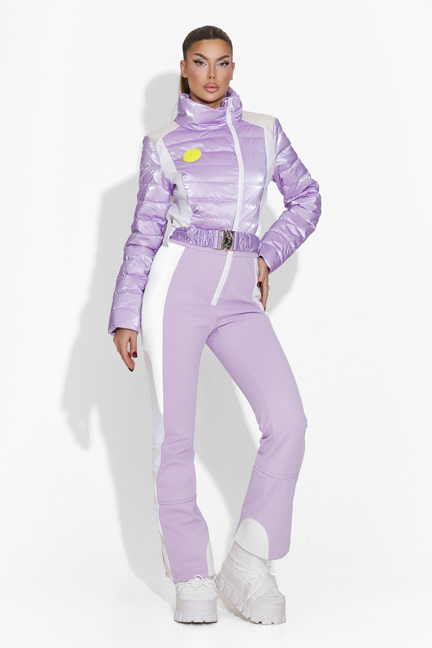 Emberlin Bogas Purple Ski Jumpsuit for Women