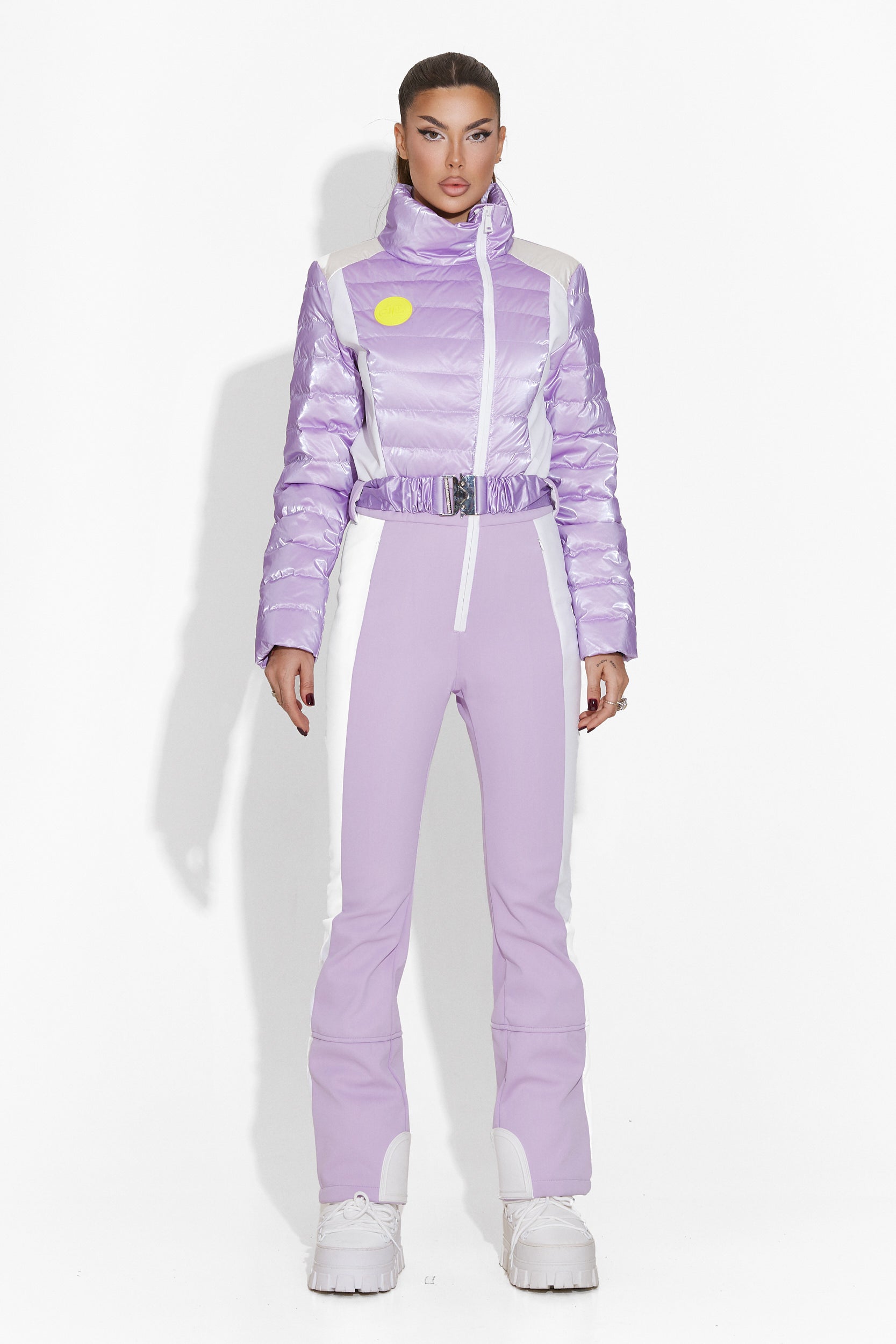 Emberlin Bogas Purple Ski Jumpsuit for Women