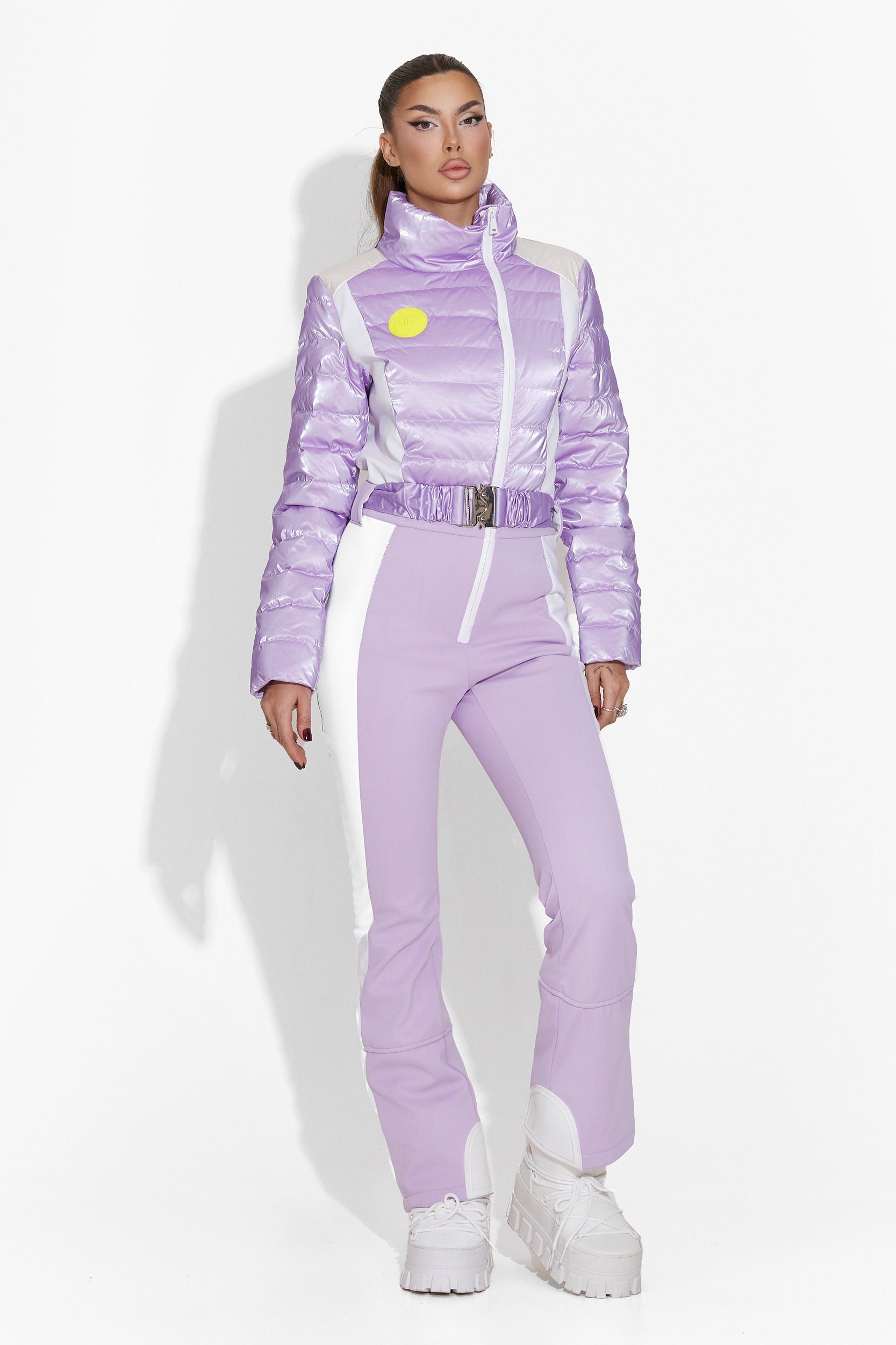 Emberlin Bogas Purple Ski Jumpsuit for Women