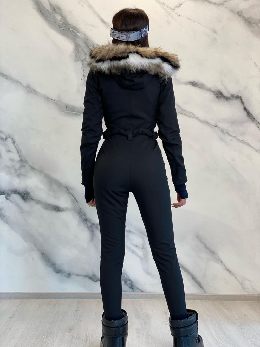 Salopeta ski casual neagra Sydona Bogas