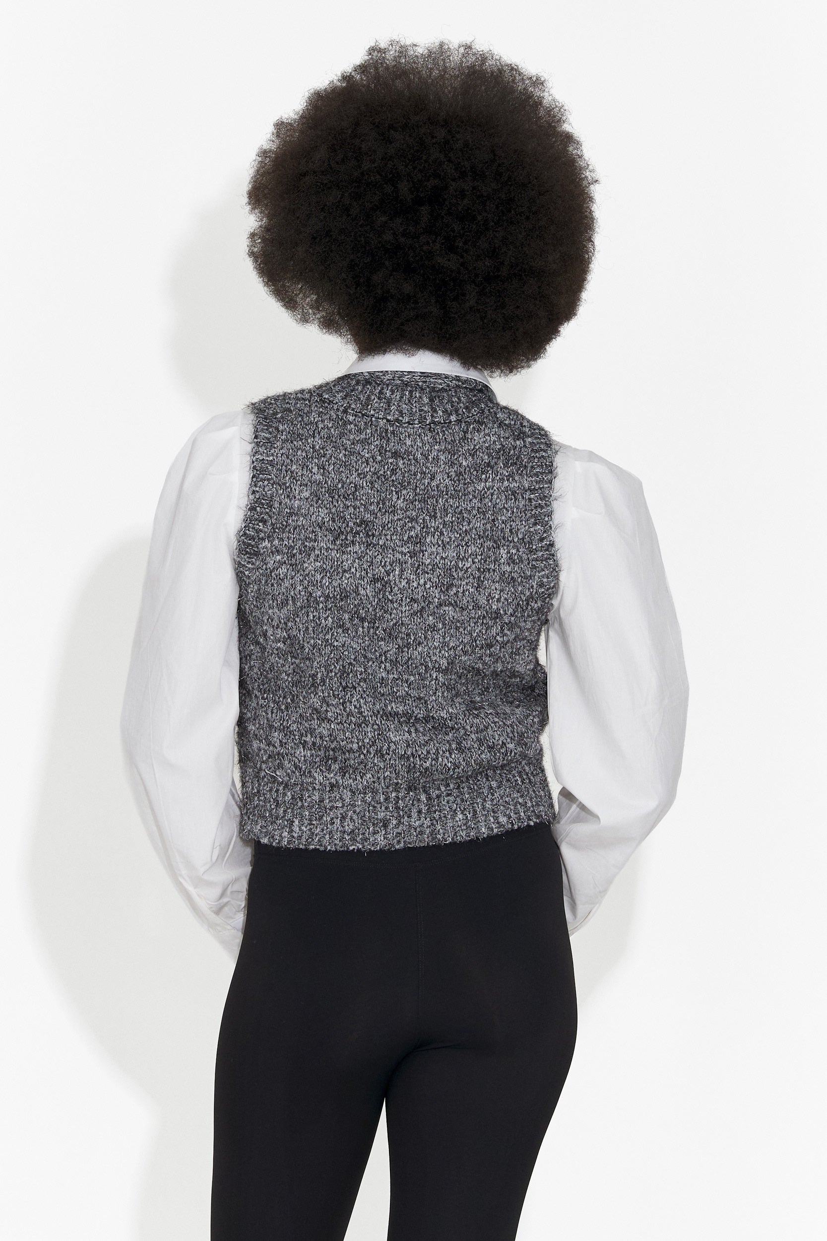 Set 3 piese camasa + vesta + cravata gri Izaura Bogas