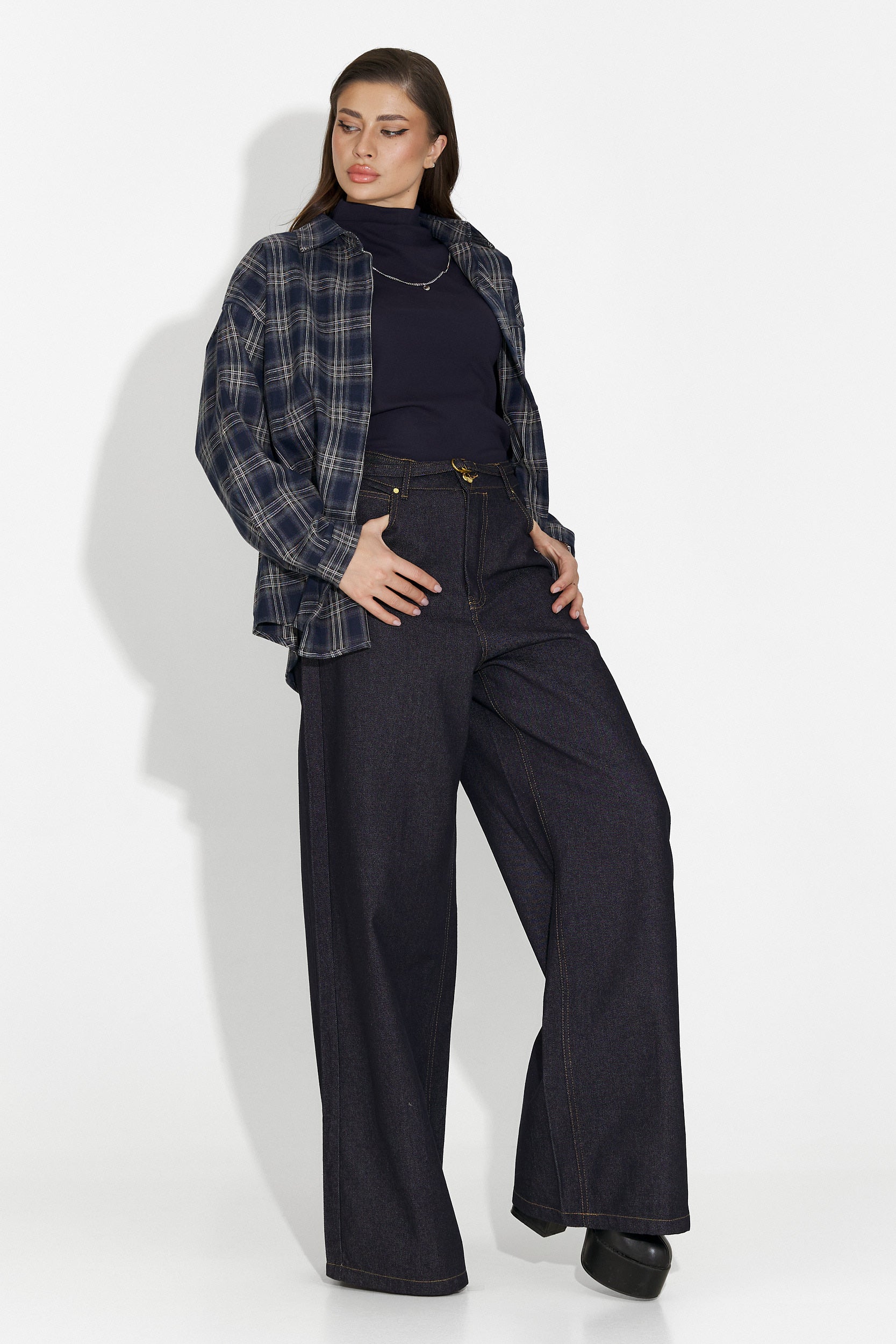 Arlete Bogas Women's Set Shirt + Navy Blue Tank Top