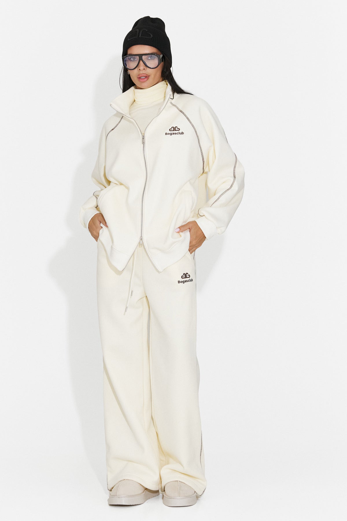 Trening casual crem Brisioena Bogas