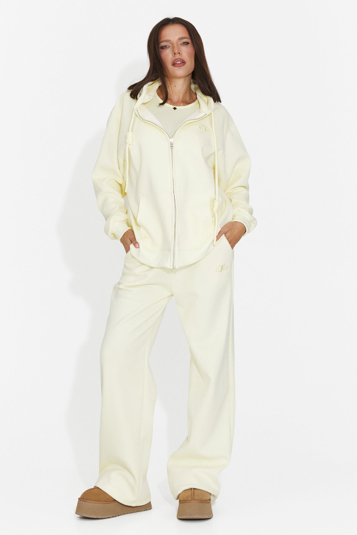 Trening casual galben Remiroena Bogas