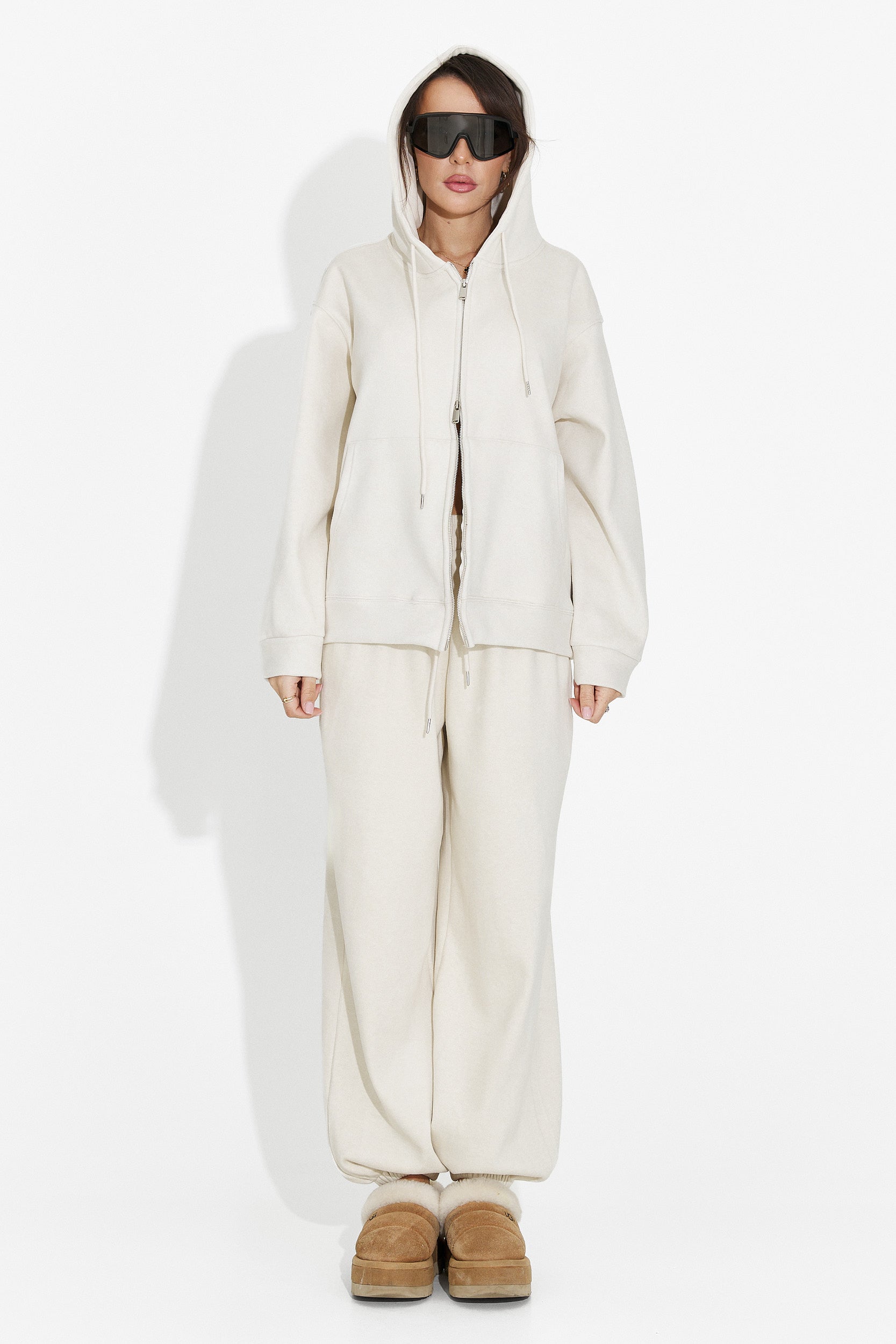 Women's casual beige tracksuit Chester Bogas