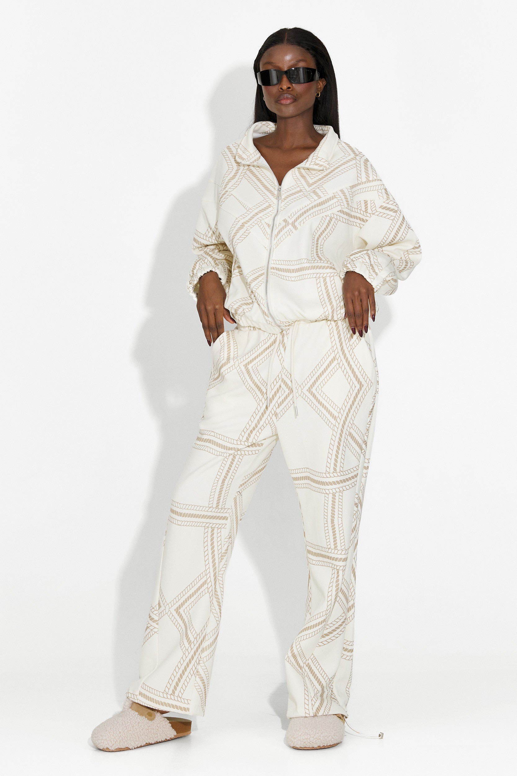 Trening dama casual bej Kristela Bogas