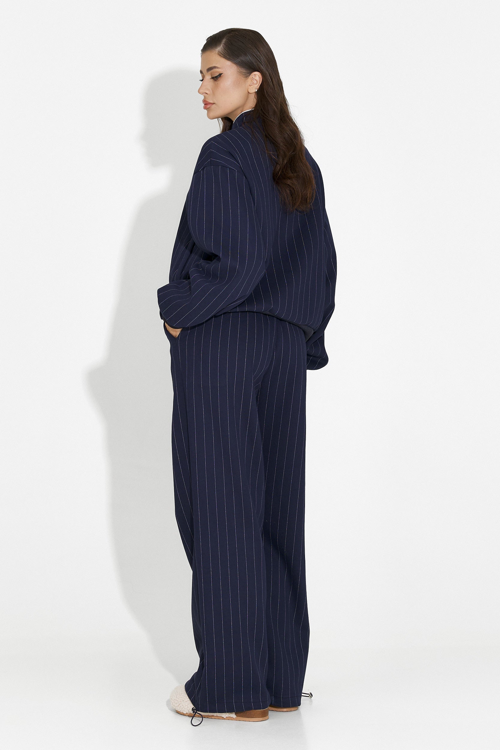 Casual navy blue women's training suit Saviera Bogas