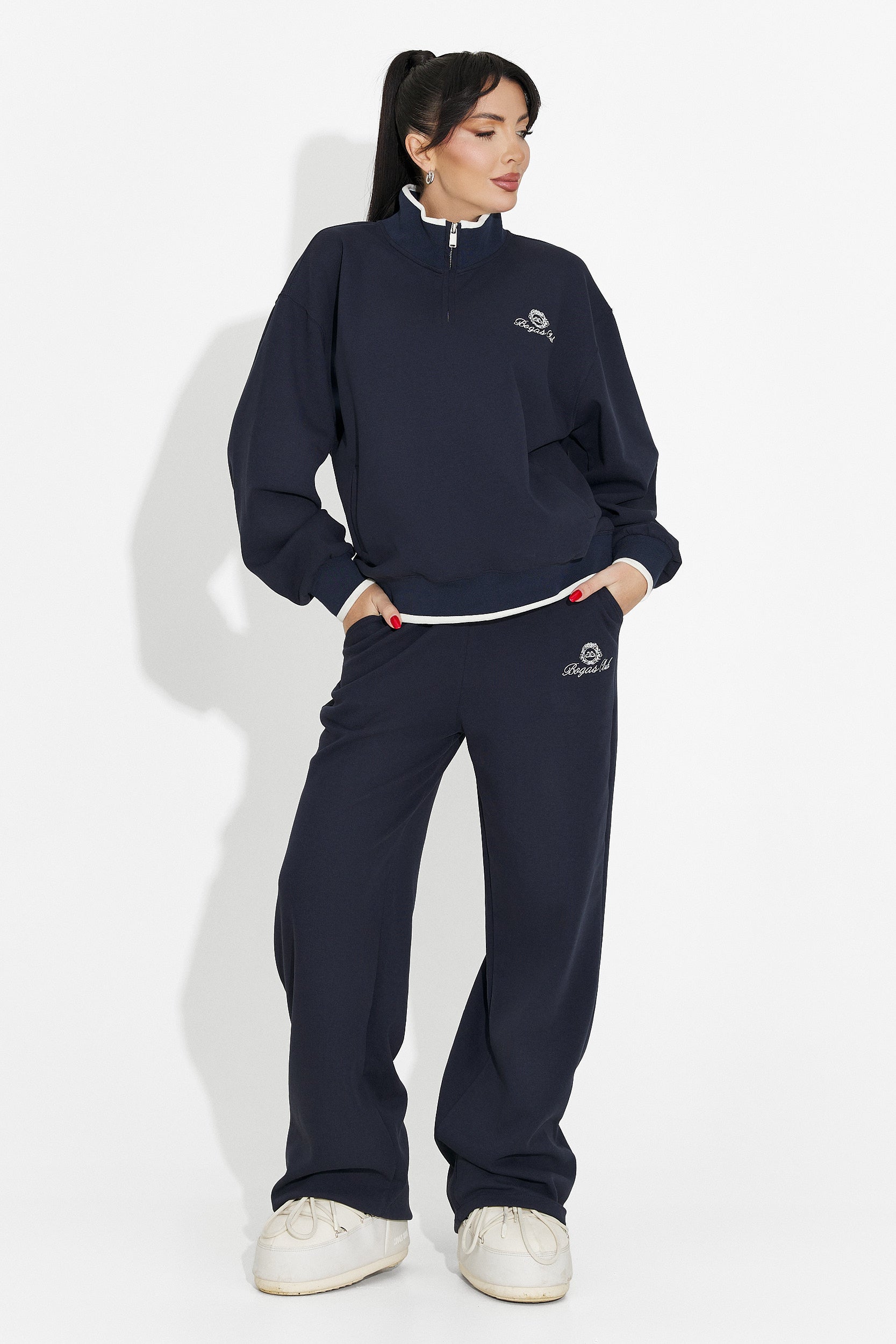 Women's Casual Navy Blue Tracksuit Vilma Bogas