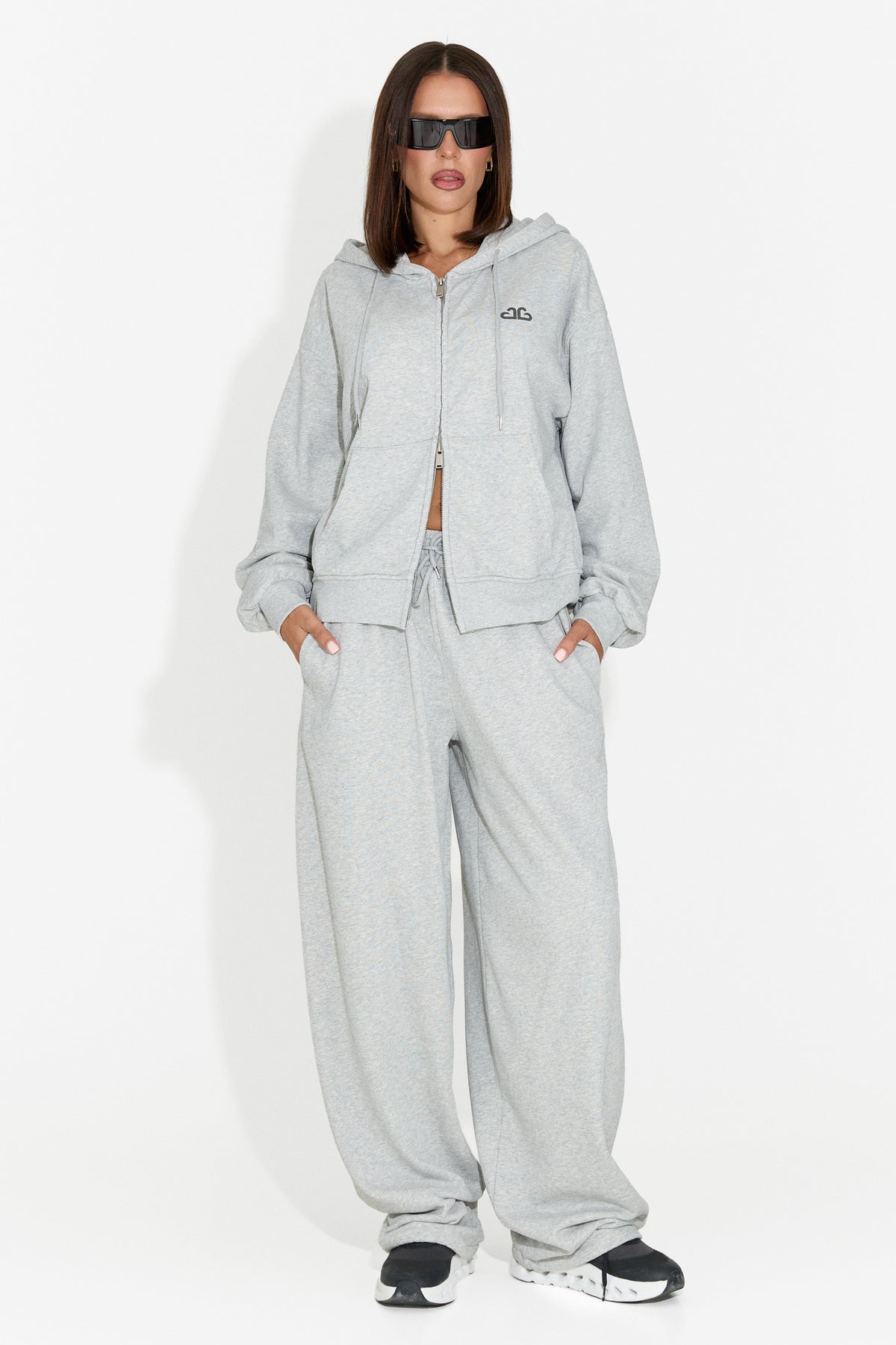Trening dama casual gri Chavimielia Bogas, imaginea 3 din 12