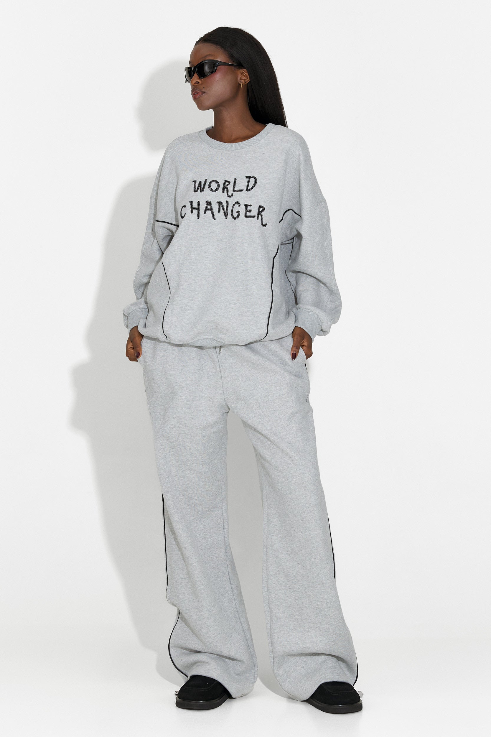 Trening dama casual gri Pavora Bogas