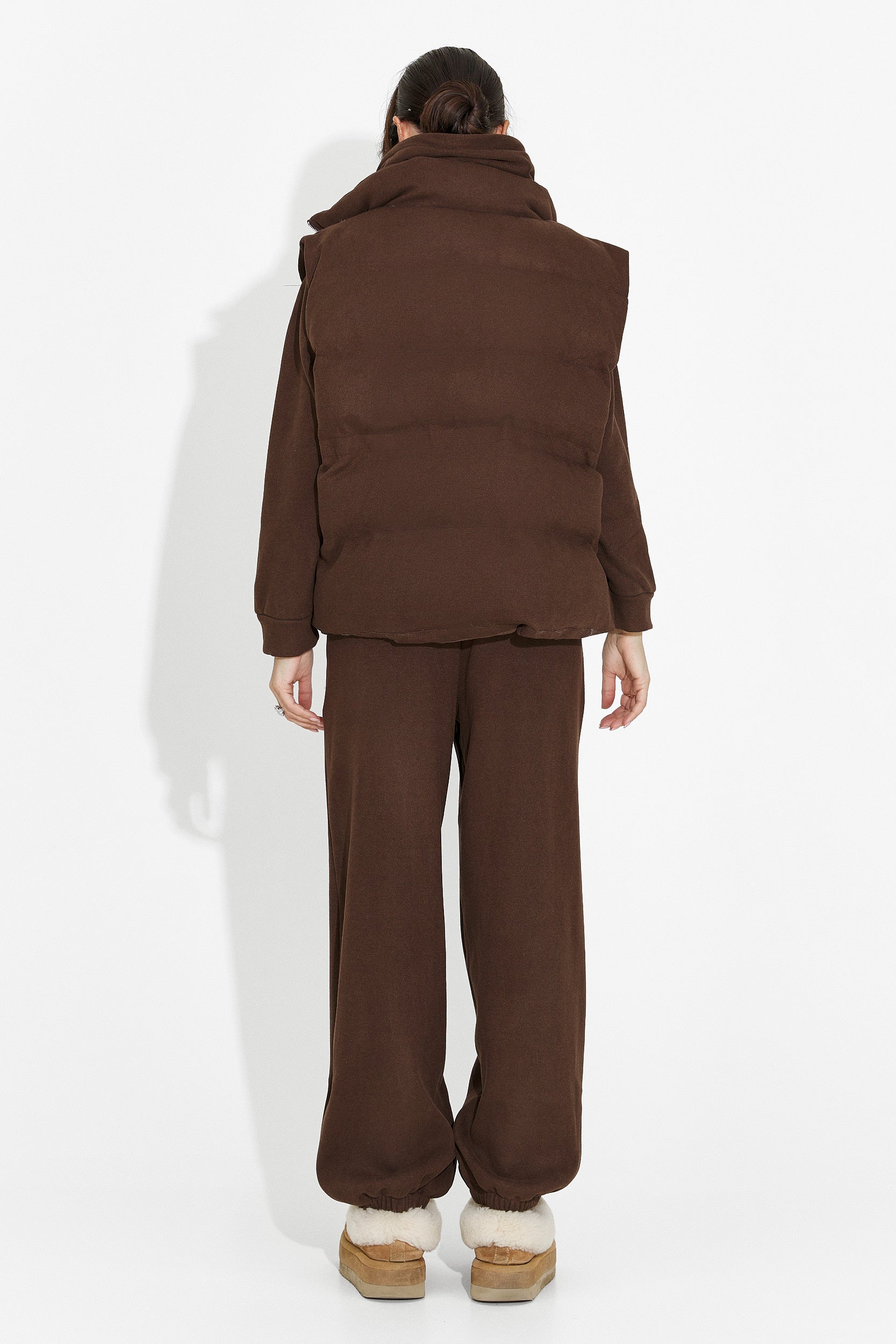 Women's casual brown tracksuit Chester Bogas