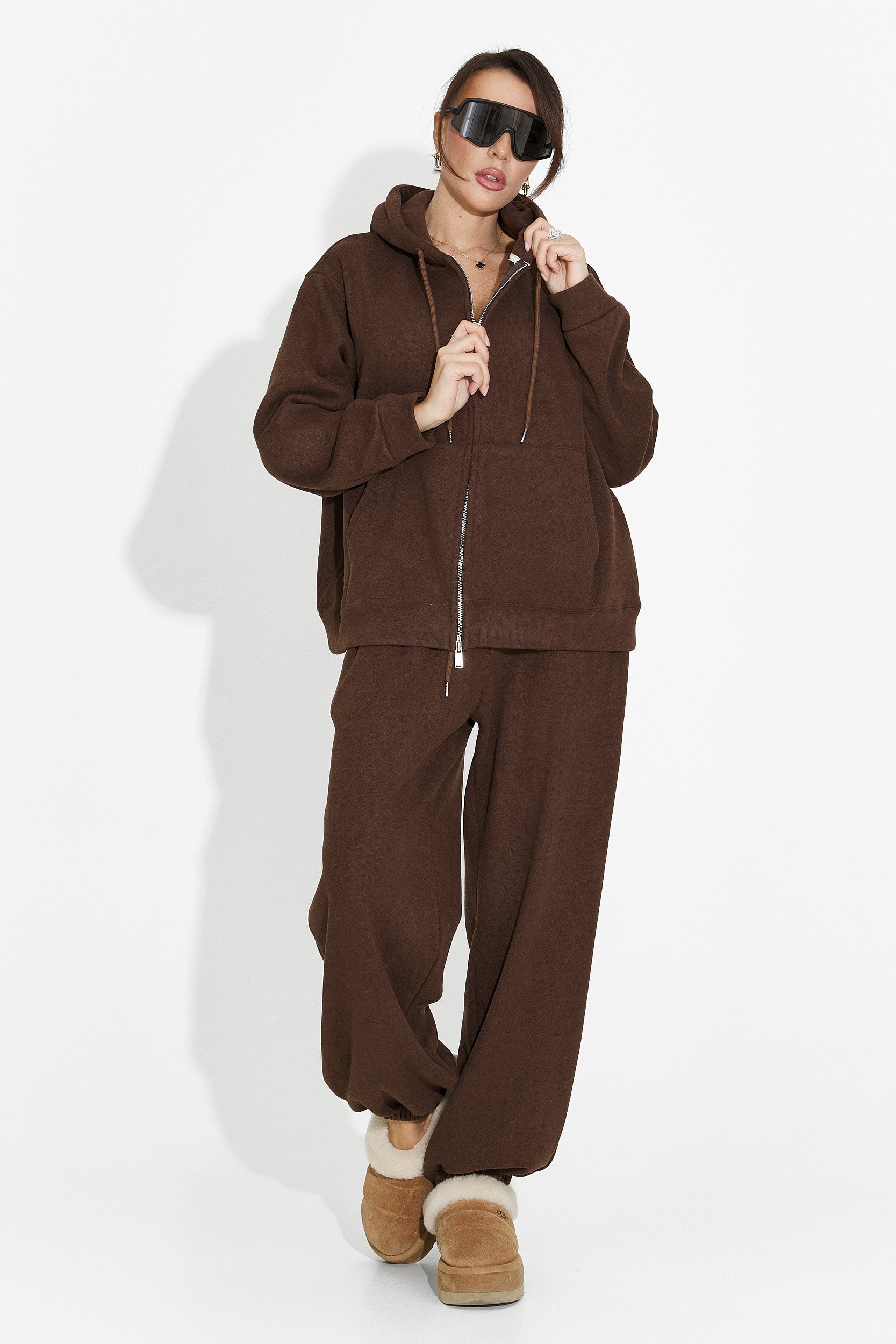 Women's casual brown tracksuit Chester Bogas