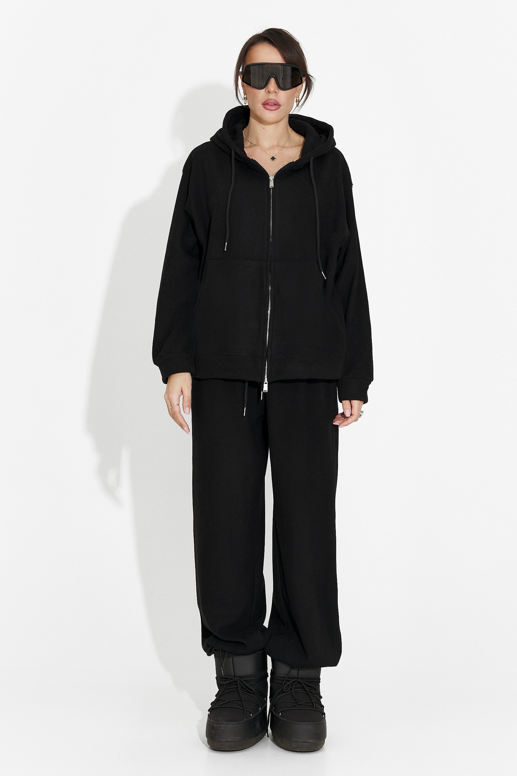 Women's casual black tracksuit Chester Bogas