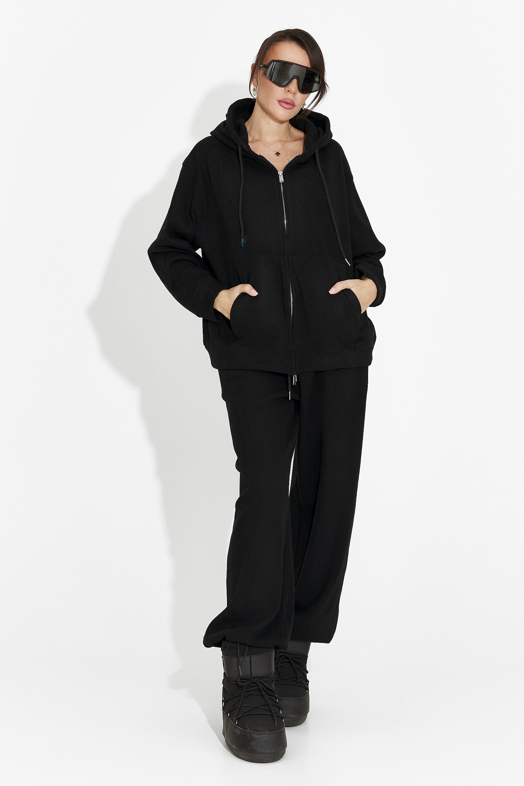 Women's casual black tracksuit Chester Bogas