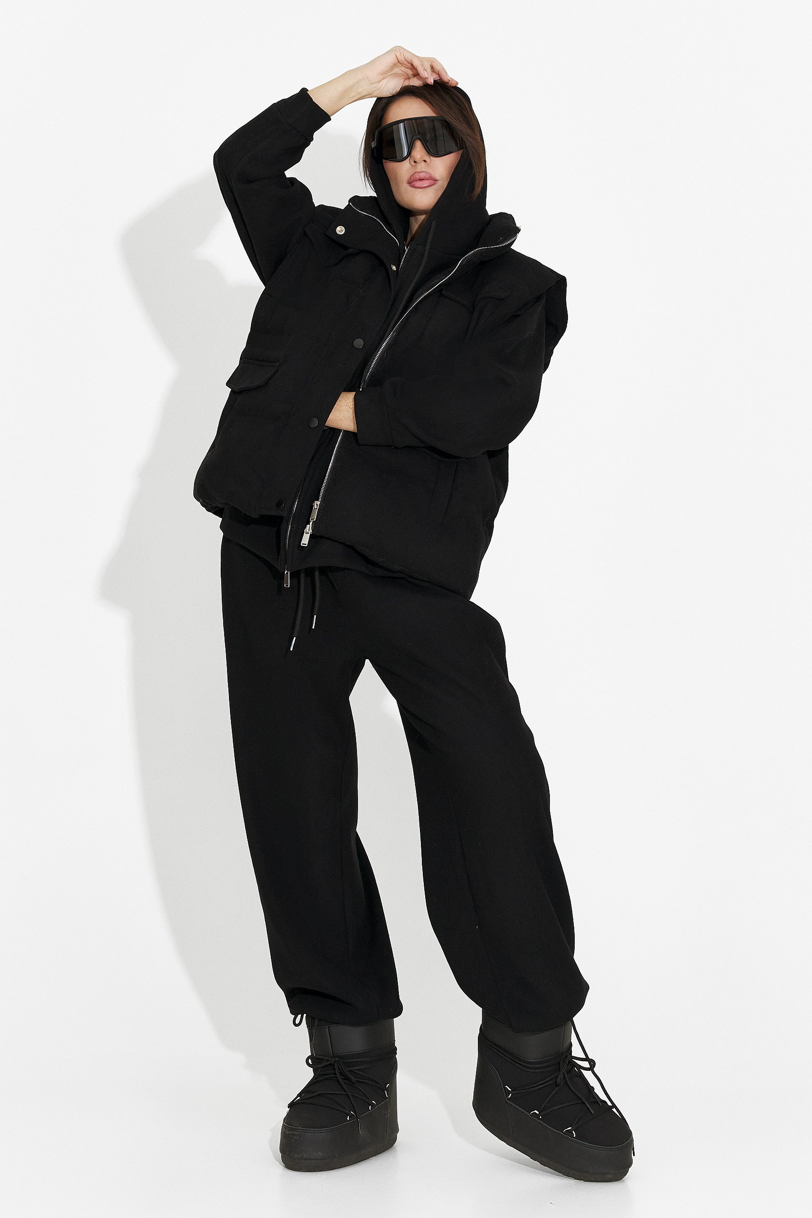 Women's casual black tracksuit Chester Bogas