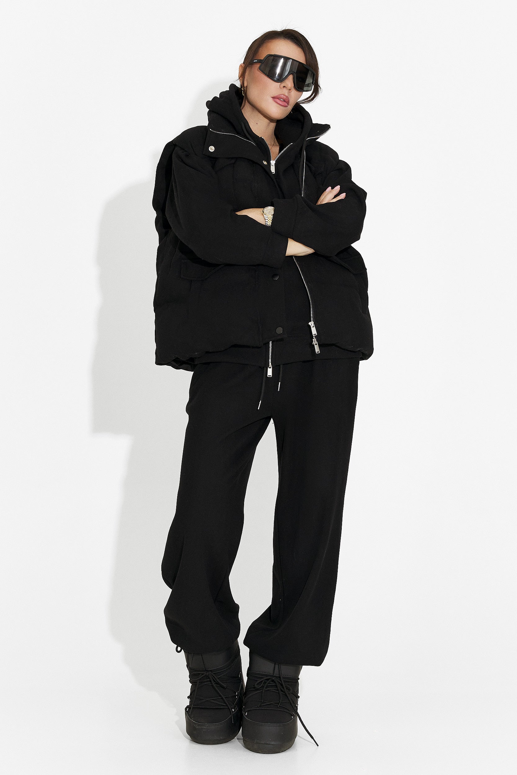 Women's casual black tracksuit Chester Bogas