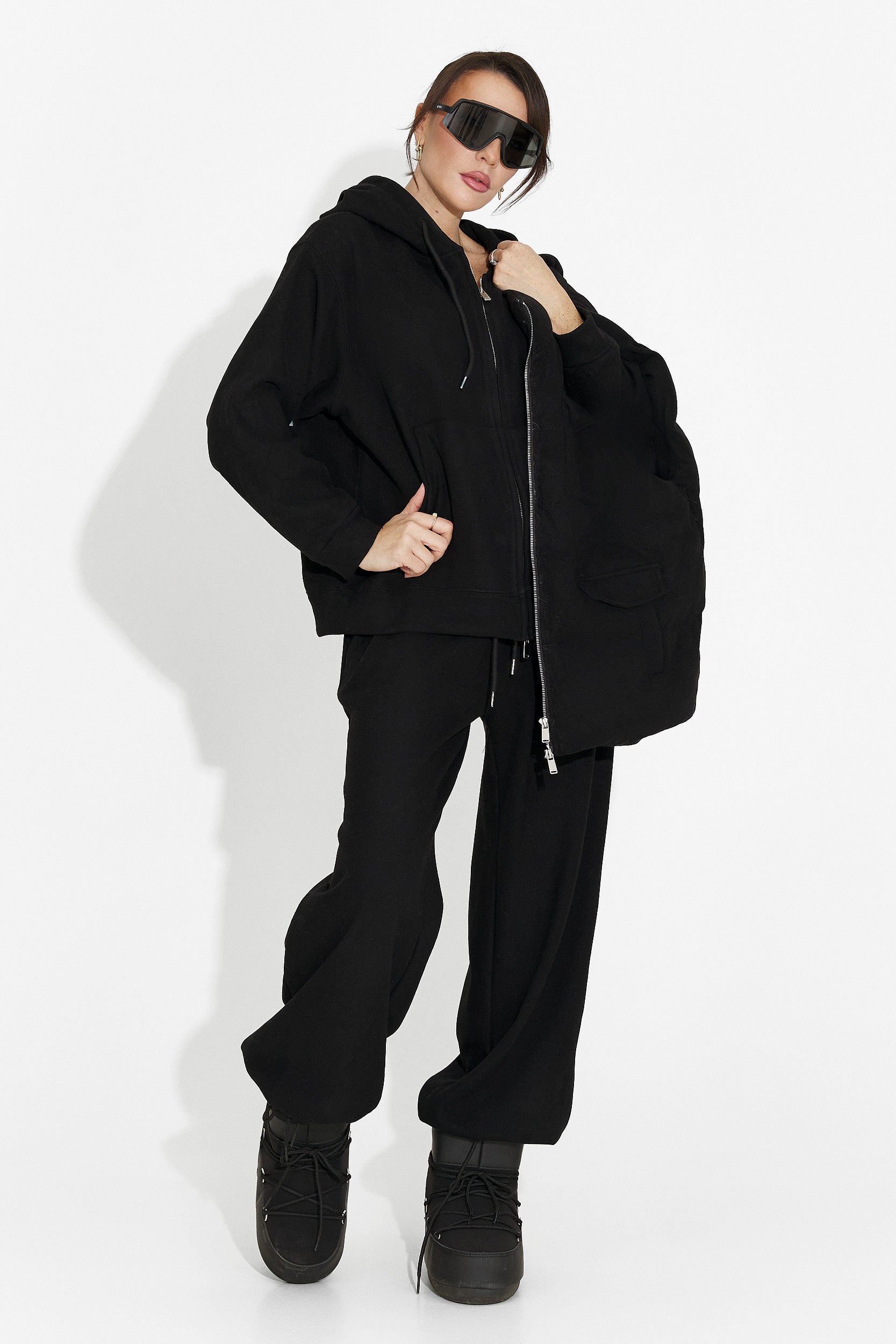 Women's casual black tracksuit Chester Bogas
