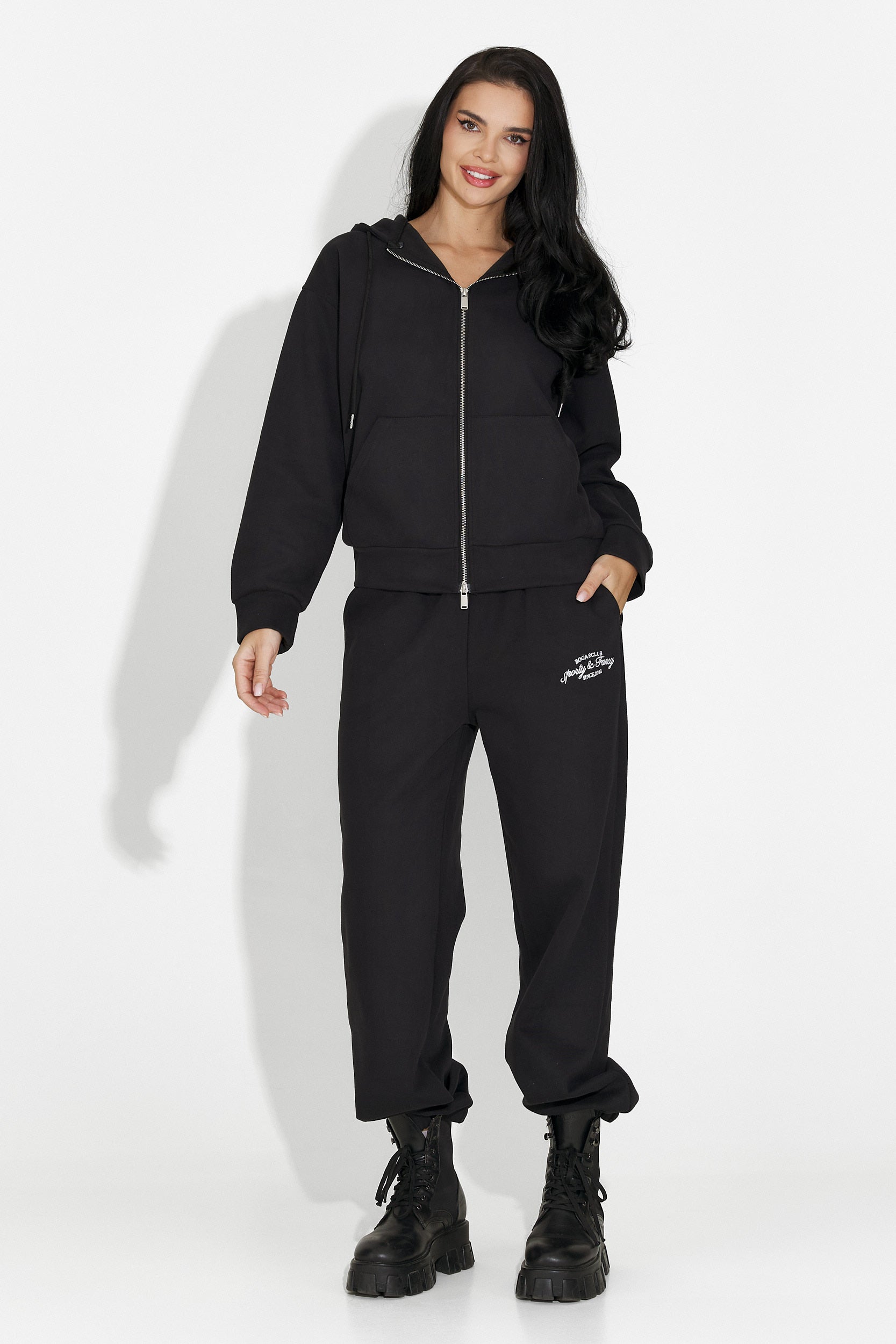 Favora Bogas Casual Black Women's Training Suit