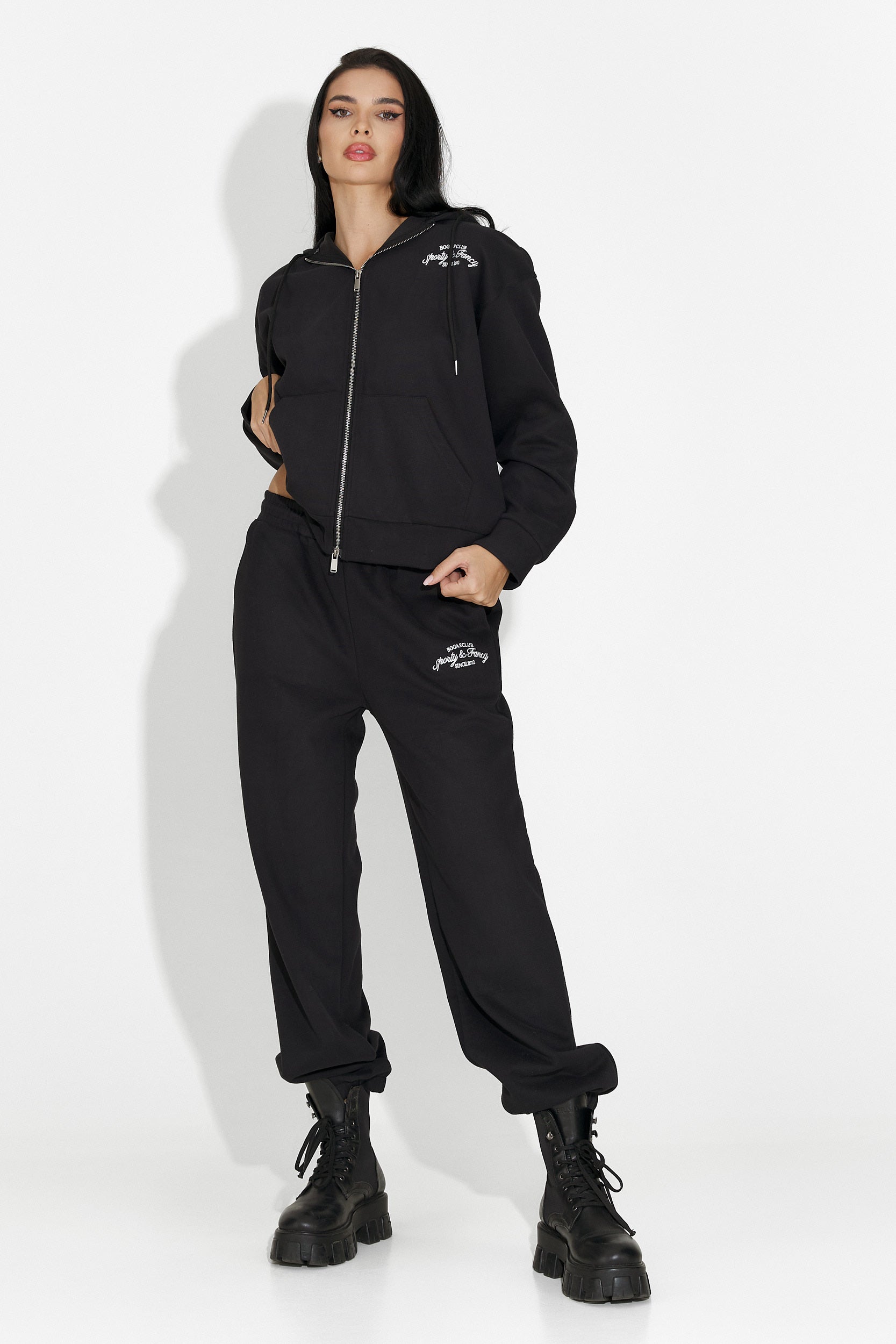 Favora Bogas Casual Black Women's Training Suit