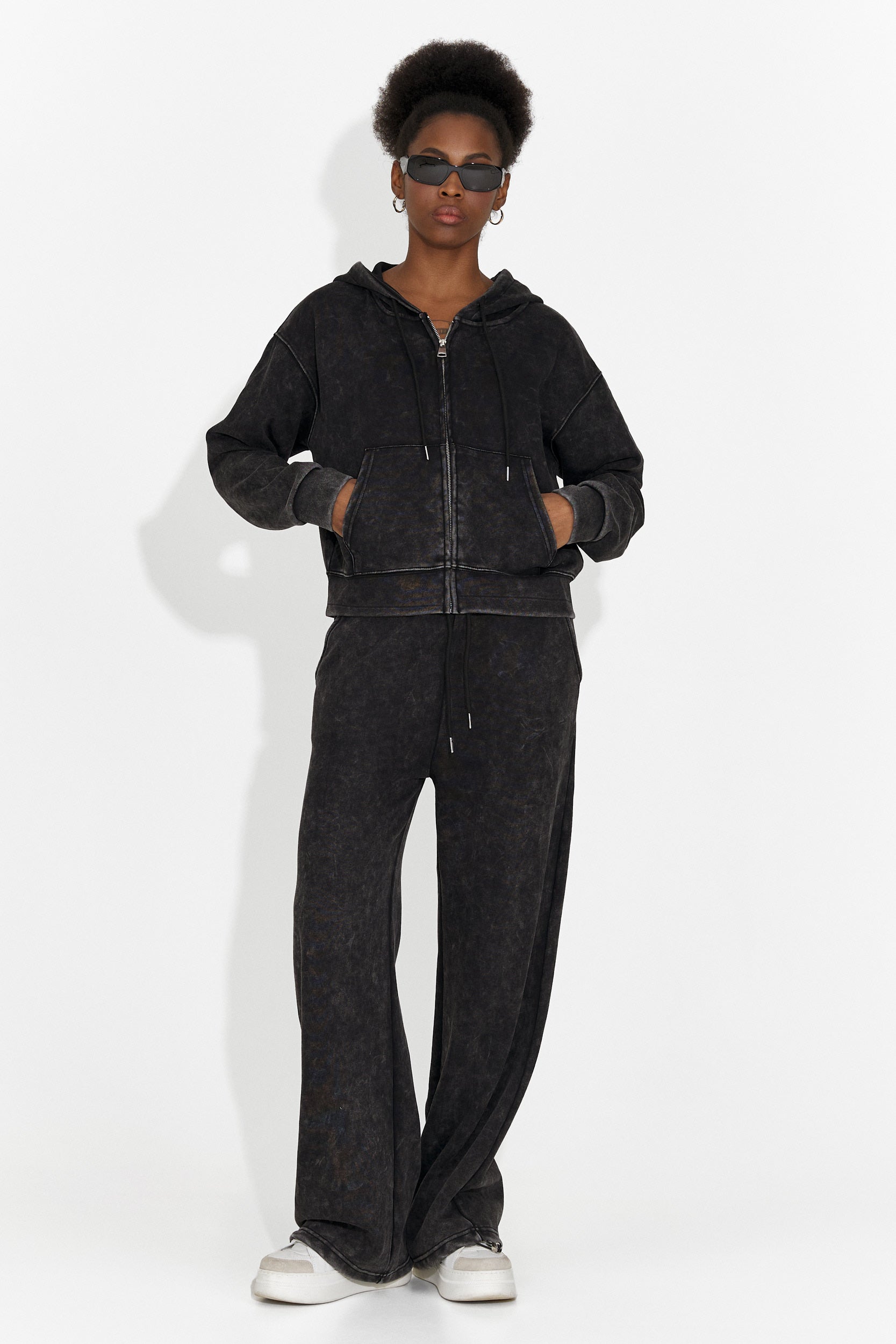 Trening dama casual negru Jiustina Bogas