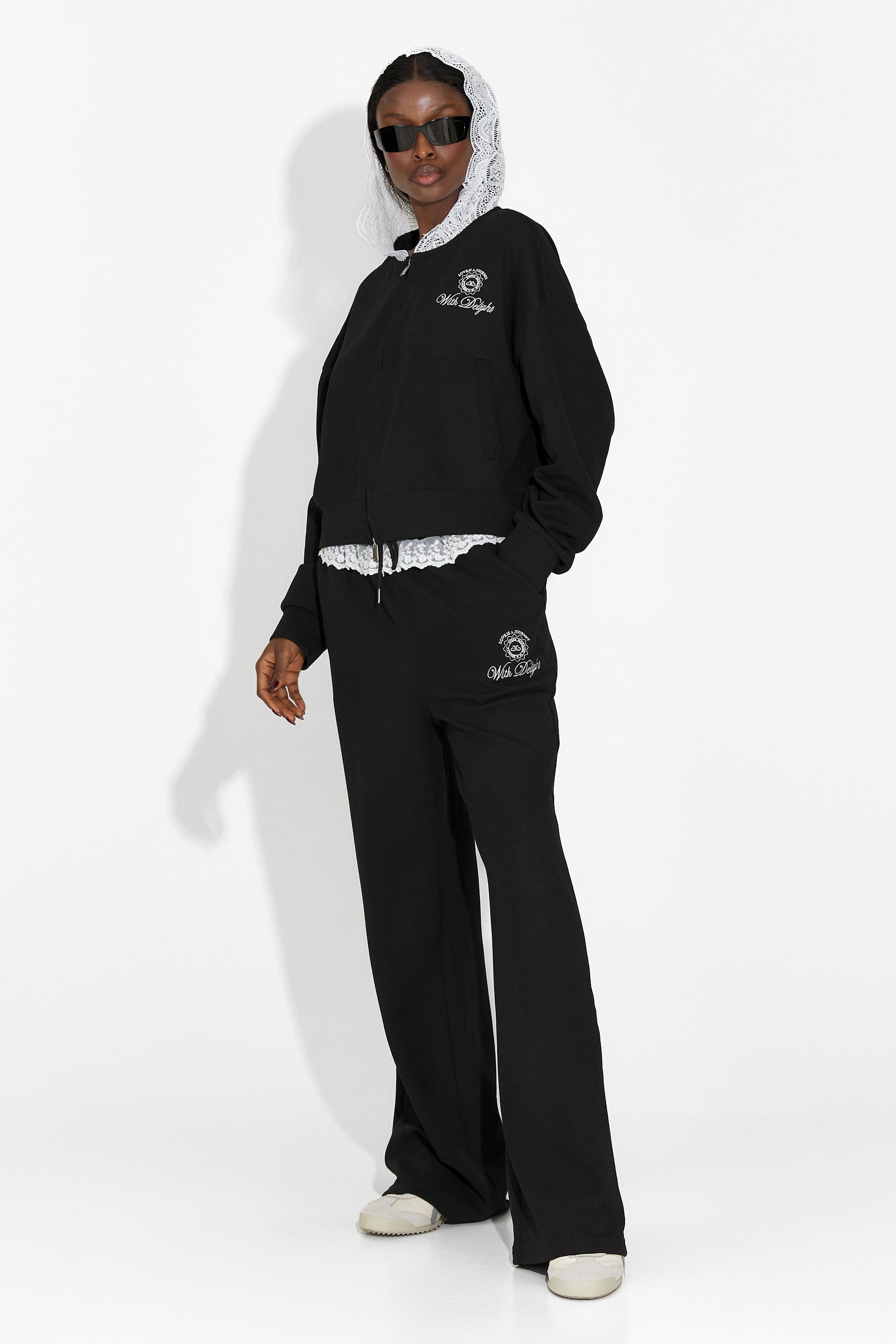 Trening dama casual negru Kiva Bogas