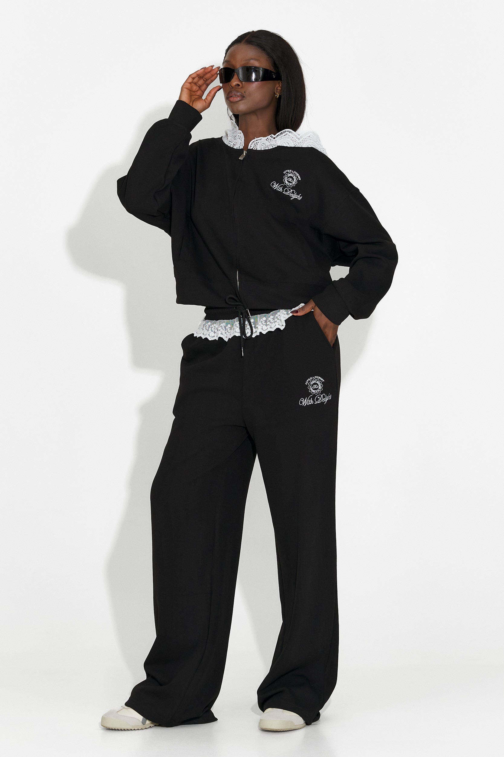 Trening dama casual negru Kiva Bogas