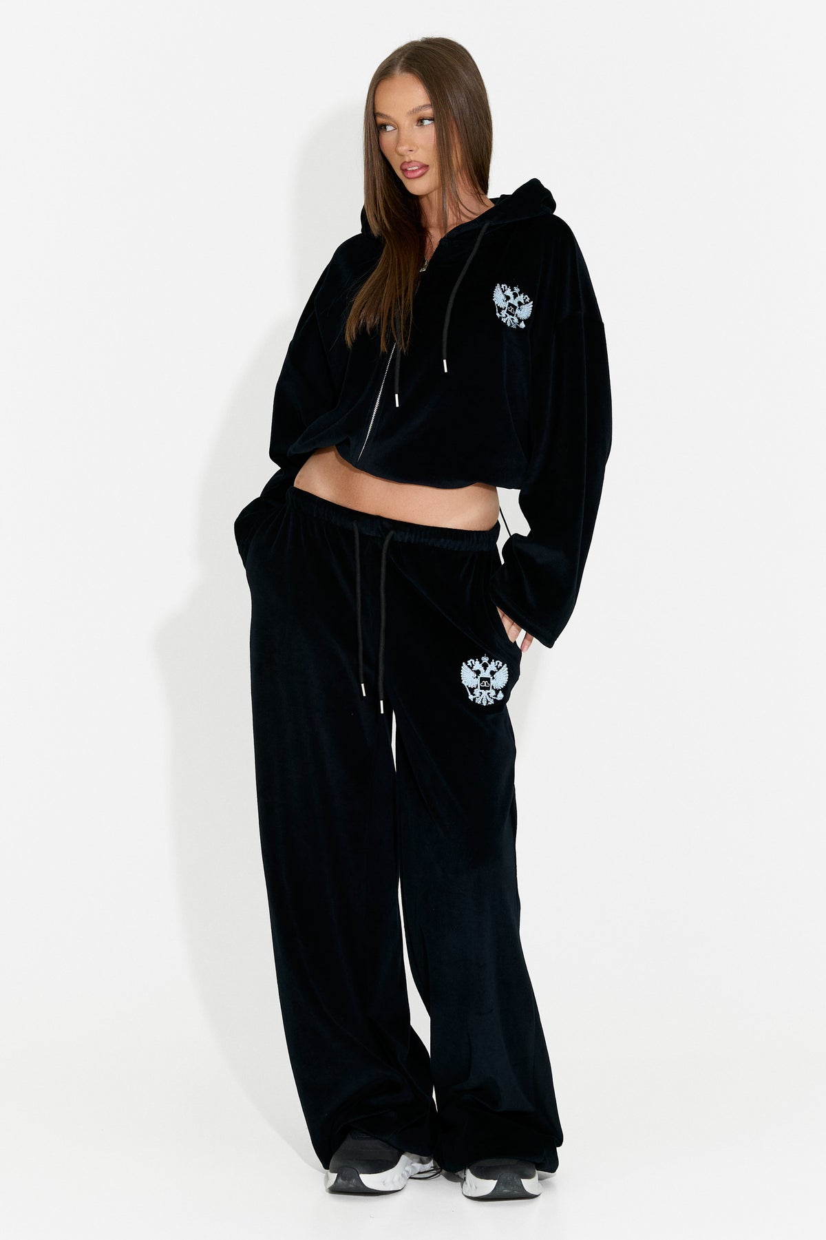 Trening dama casual negru Scoleaesia Bogas