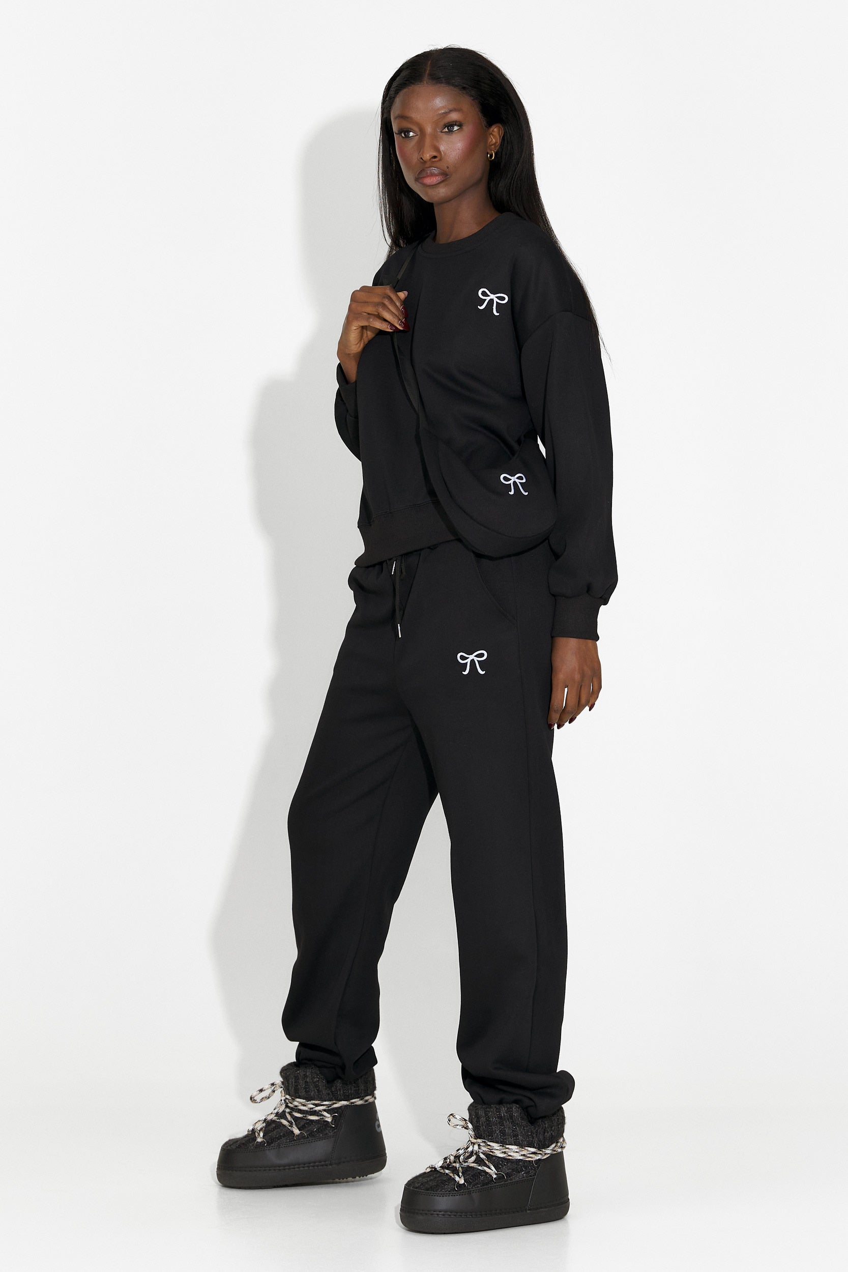 Serelis Bogas Casual Black Women's Training Suit