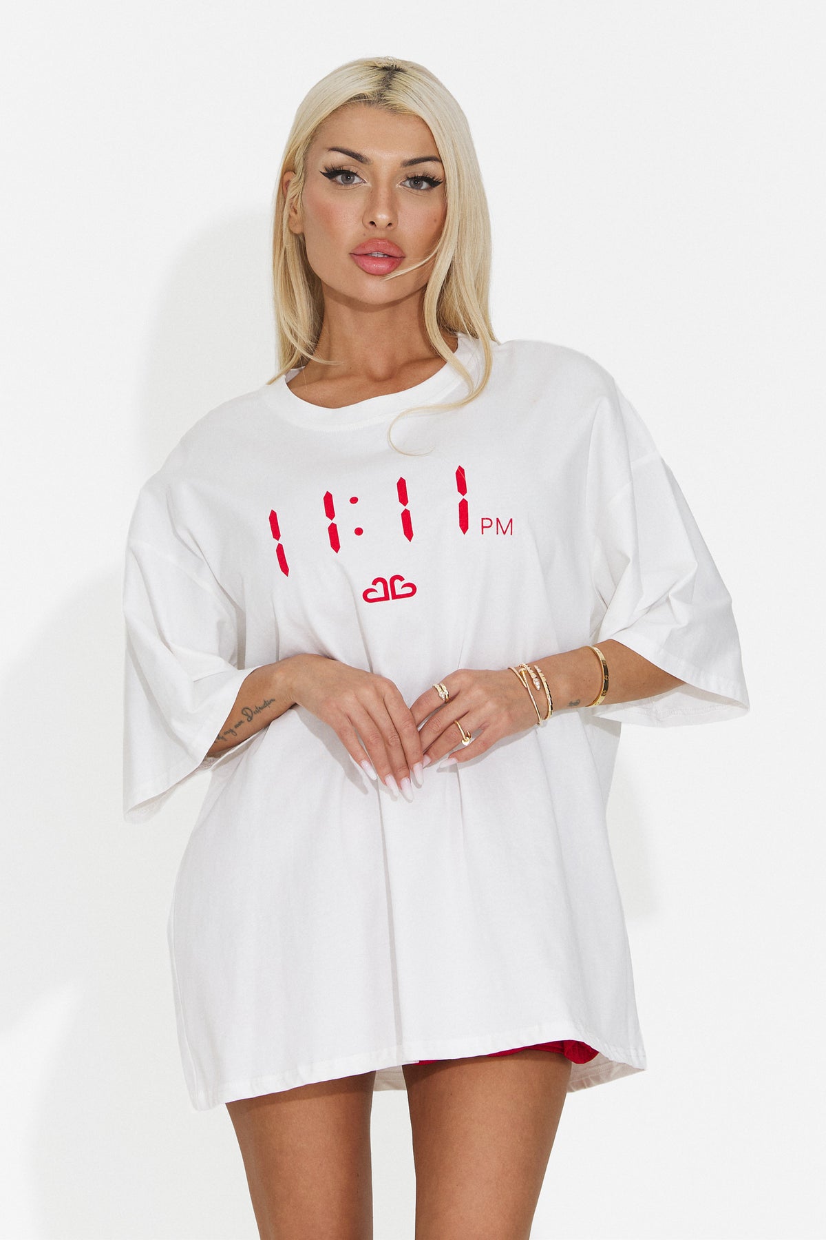 Tricou casual alb Synreyra Bogas