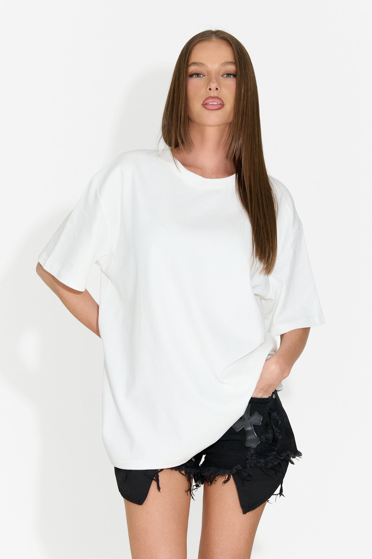 Tricou dama casual alb Foreloin Bogas