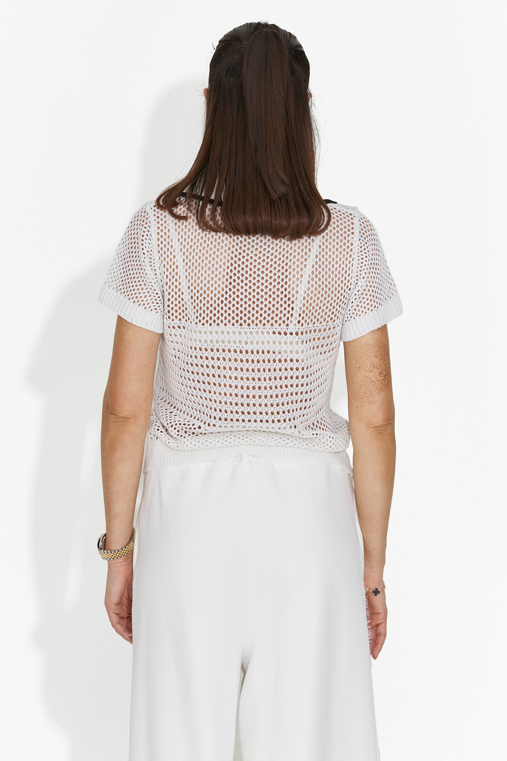 Tricou dama casual alb Raluka Bogas