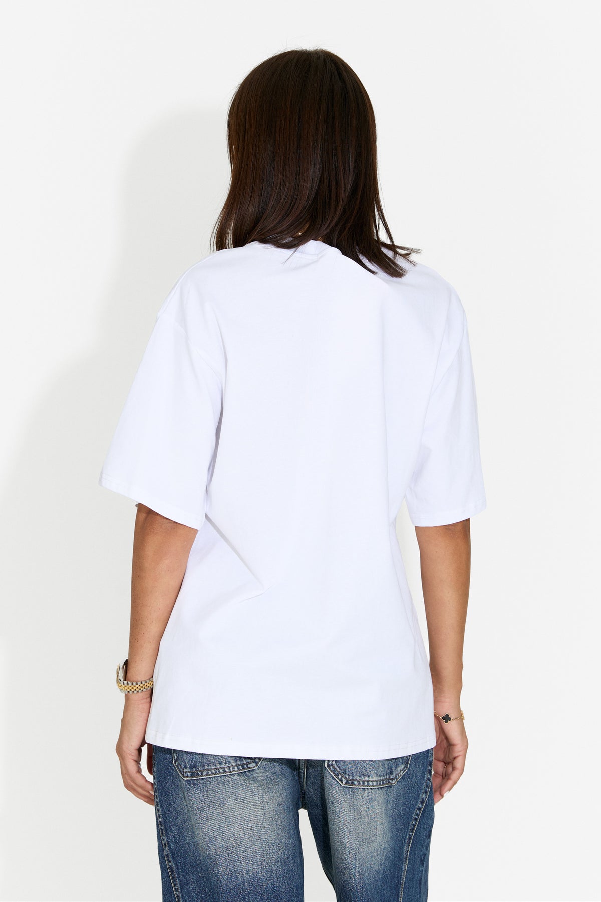 Tricou dama casual alb Rougha Bogas