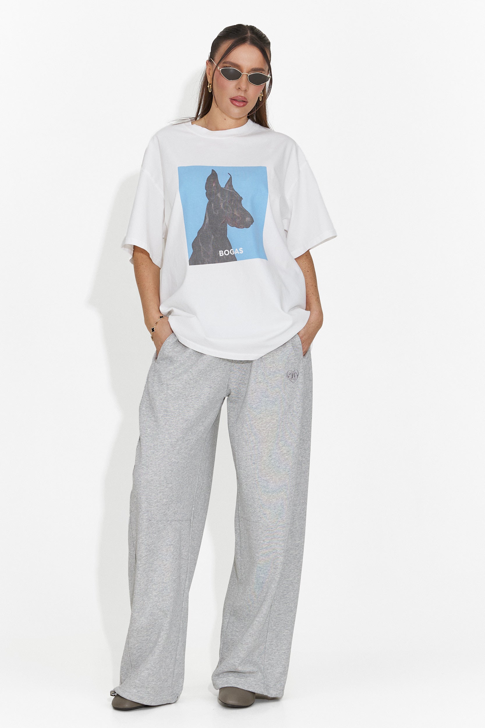 Tricou dama casual alb Solenia Bogas