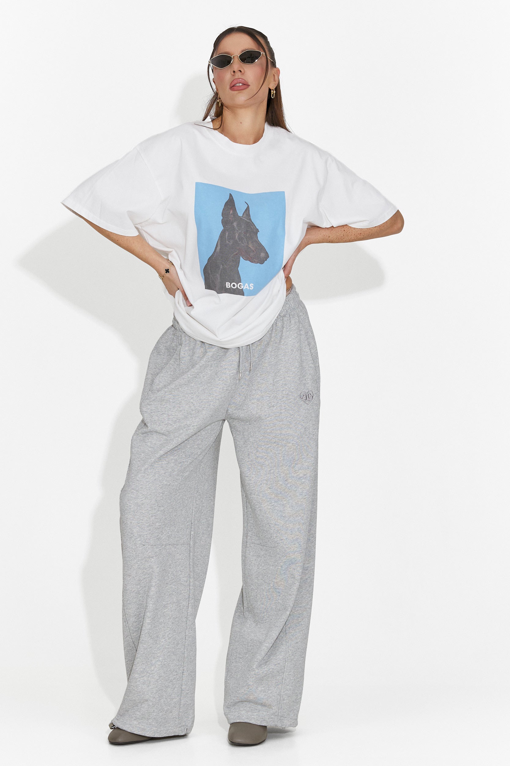 Tricou dama casual alb Solenia Bogas