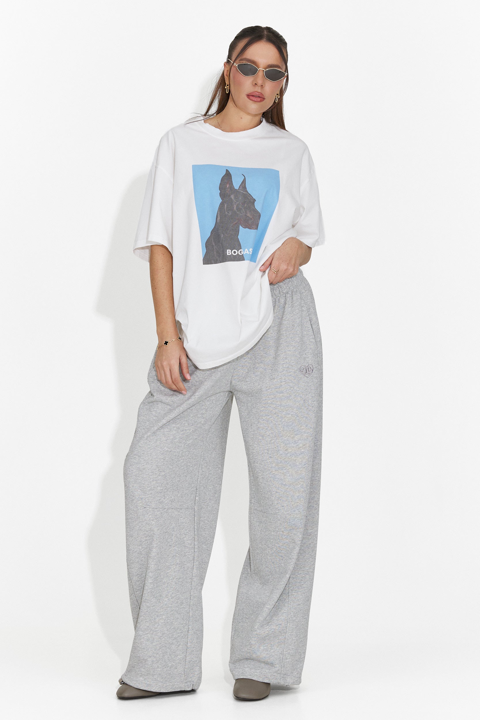 Tricou dama casual alb Solenia Bogas